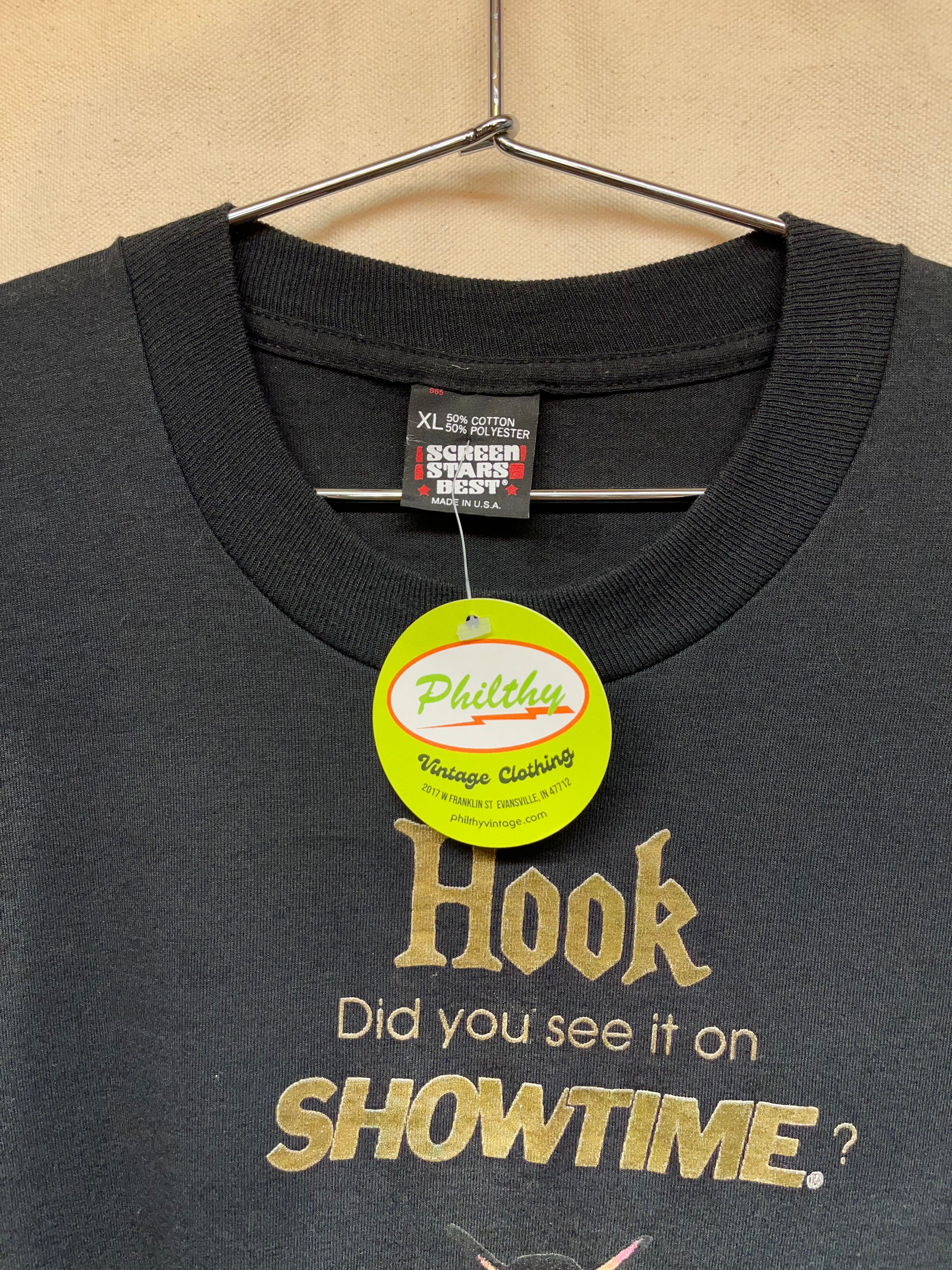 Vintage Hook Robin Williams Disney Did you see it on Showtime Movie Promo T-Shirt: XL