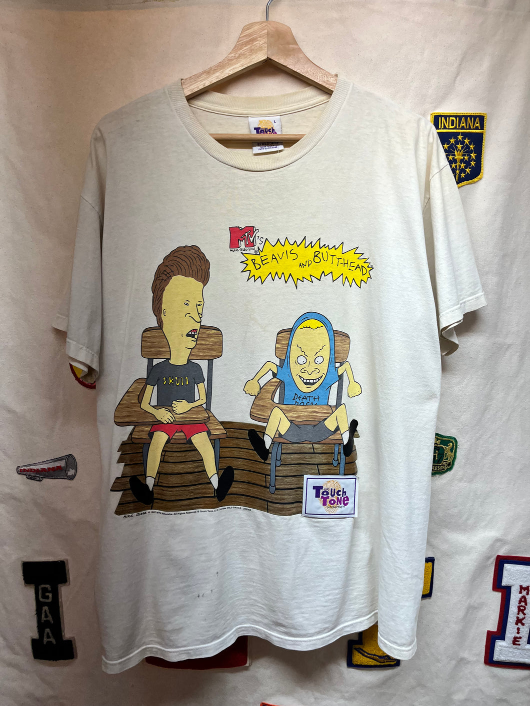 Vintage Bevis and Butthead Touch Tone Wild Oats T-Shirt: Large