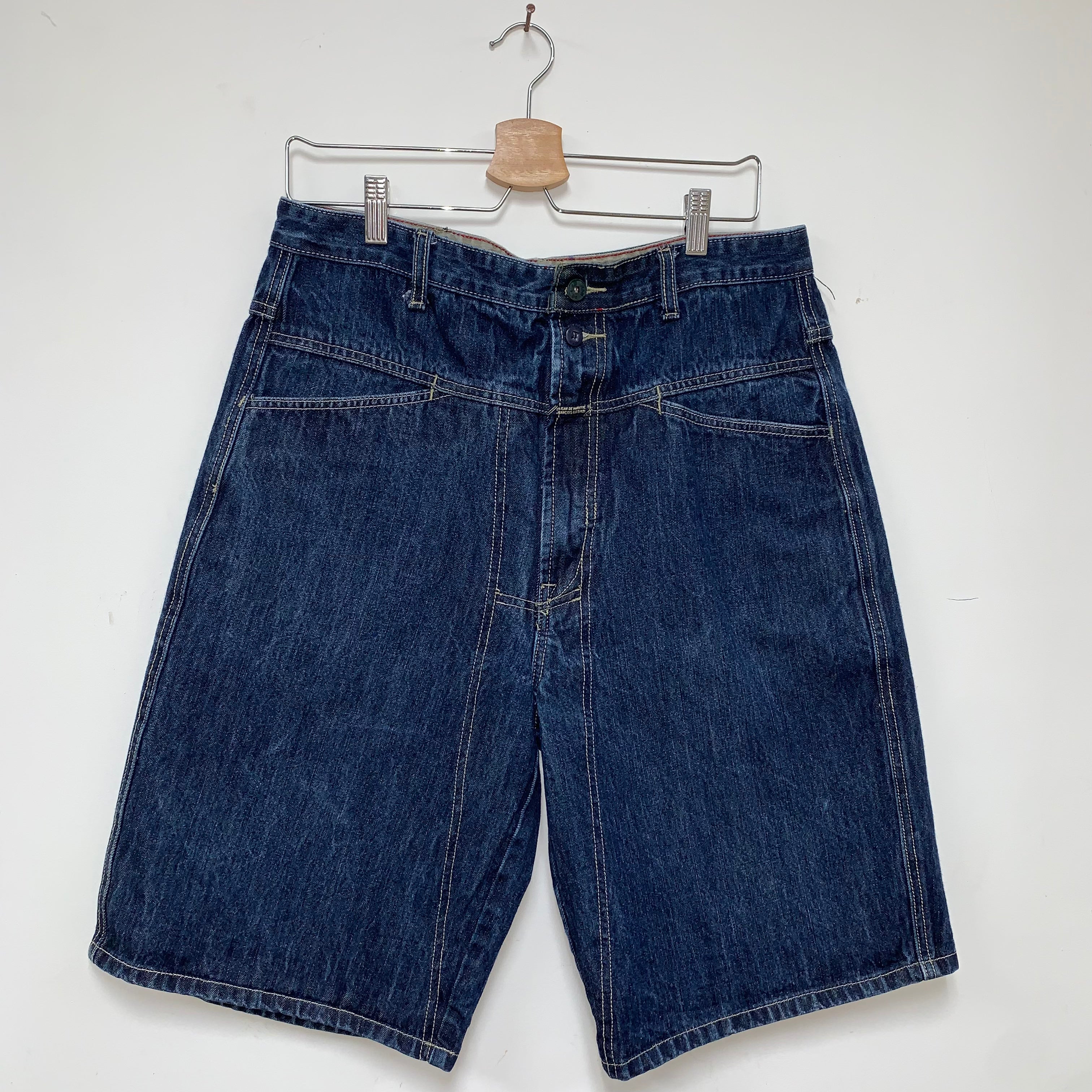 Vintage Marithe Francis Girbaud Y2K Baggy Denim Jean Shorts: 34"