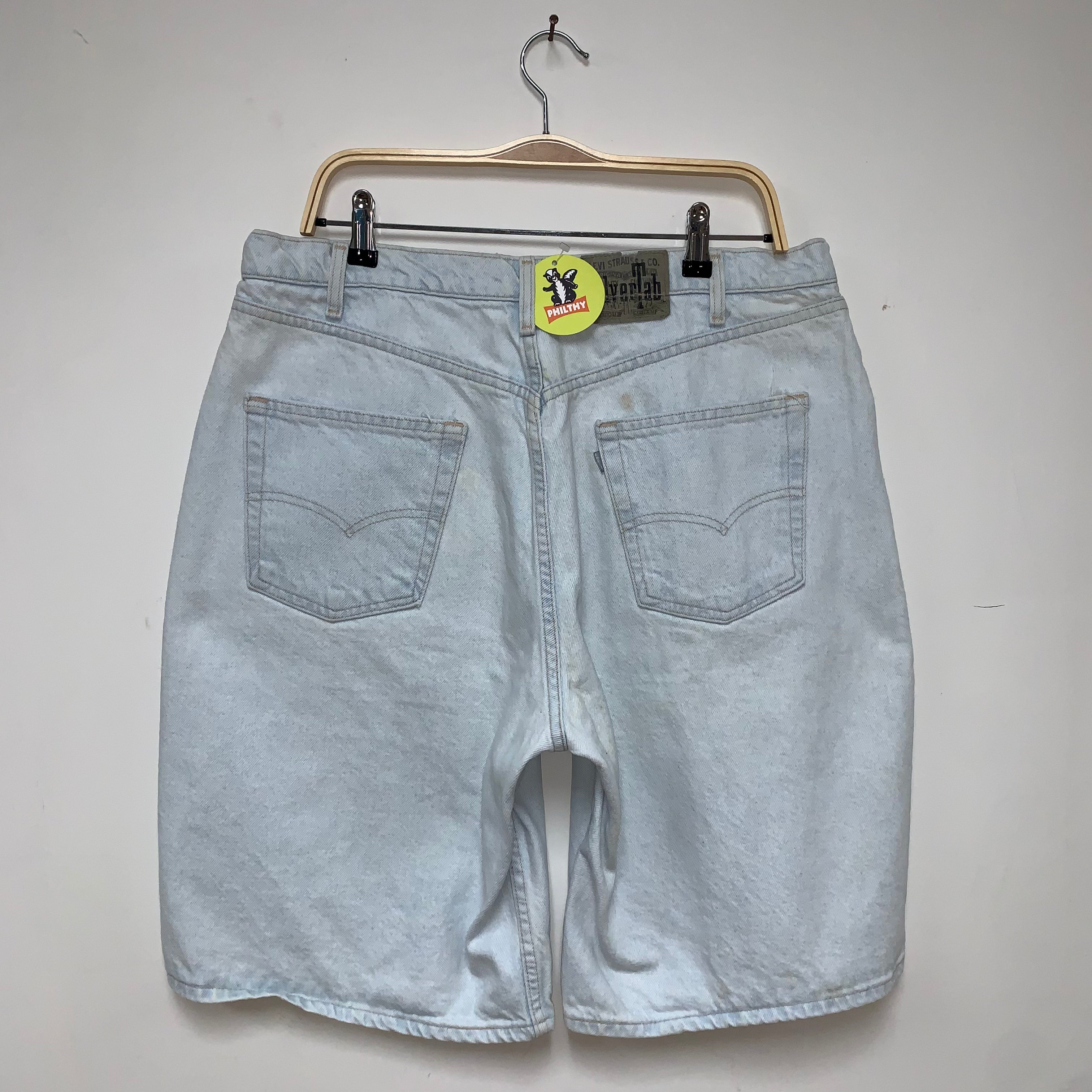 Vintage Levi's Silvertab Lightwash Baggy Y2K Denim Jean Shorts: 36"