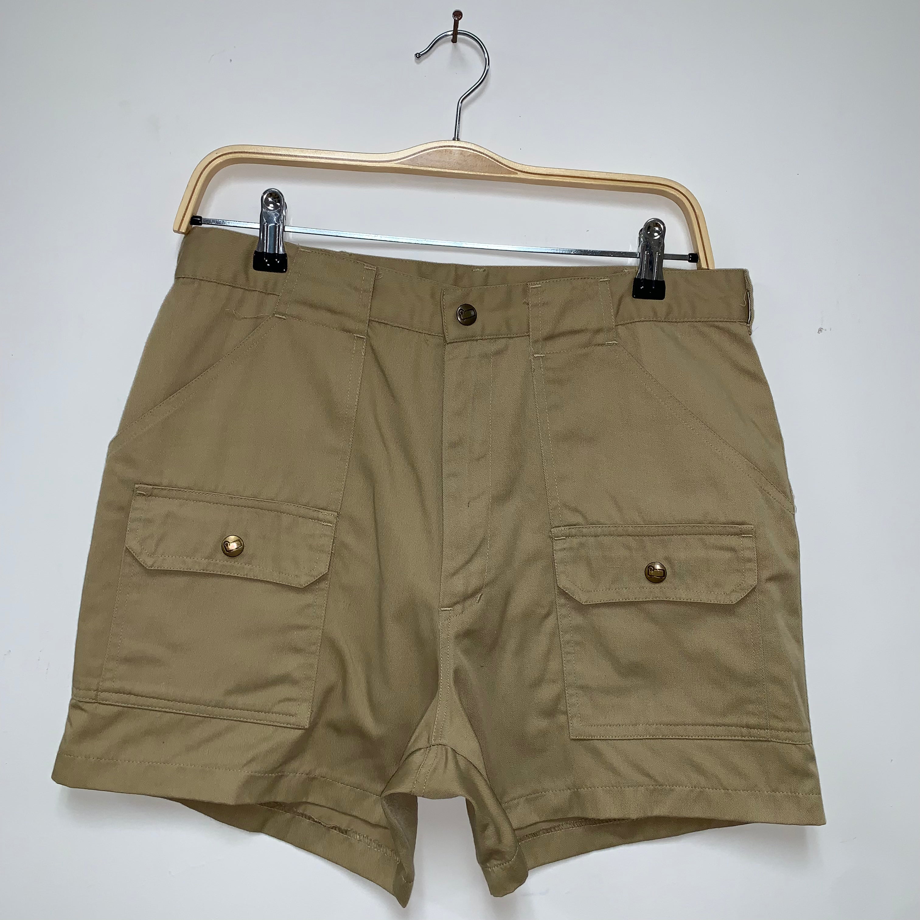 Vintage Woolrich 80's Tan Hiking Shorts: 32"