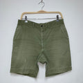 Vintage Boy Scouts 70's Olive Green Cotton Shorts: 30"