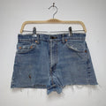 Vintage Levi's 550 Cut Off Denim Jean Shorts: 30"