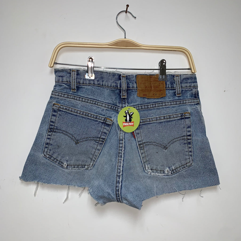 Vintage Levi's 550 Cut Off Denim Jean Shorts: 30"
