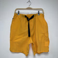 Vintage St. Johns Bay Yellow Belted Nylon Cargo Shorts: Medium