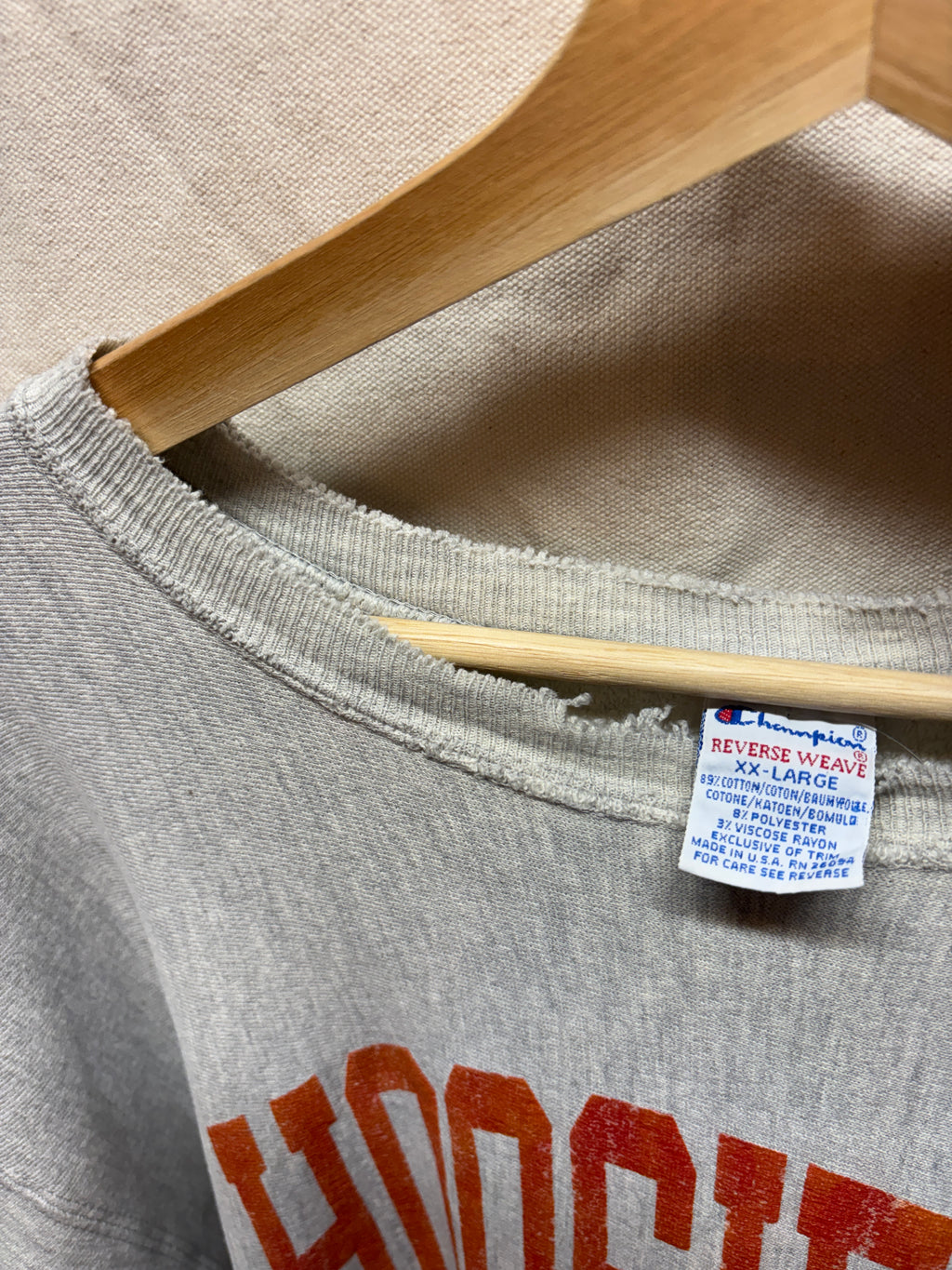 Vtg Indiana Hoosiers Champion Reverse Weave Crewneck: XXL