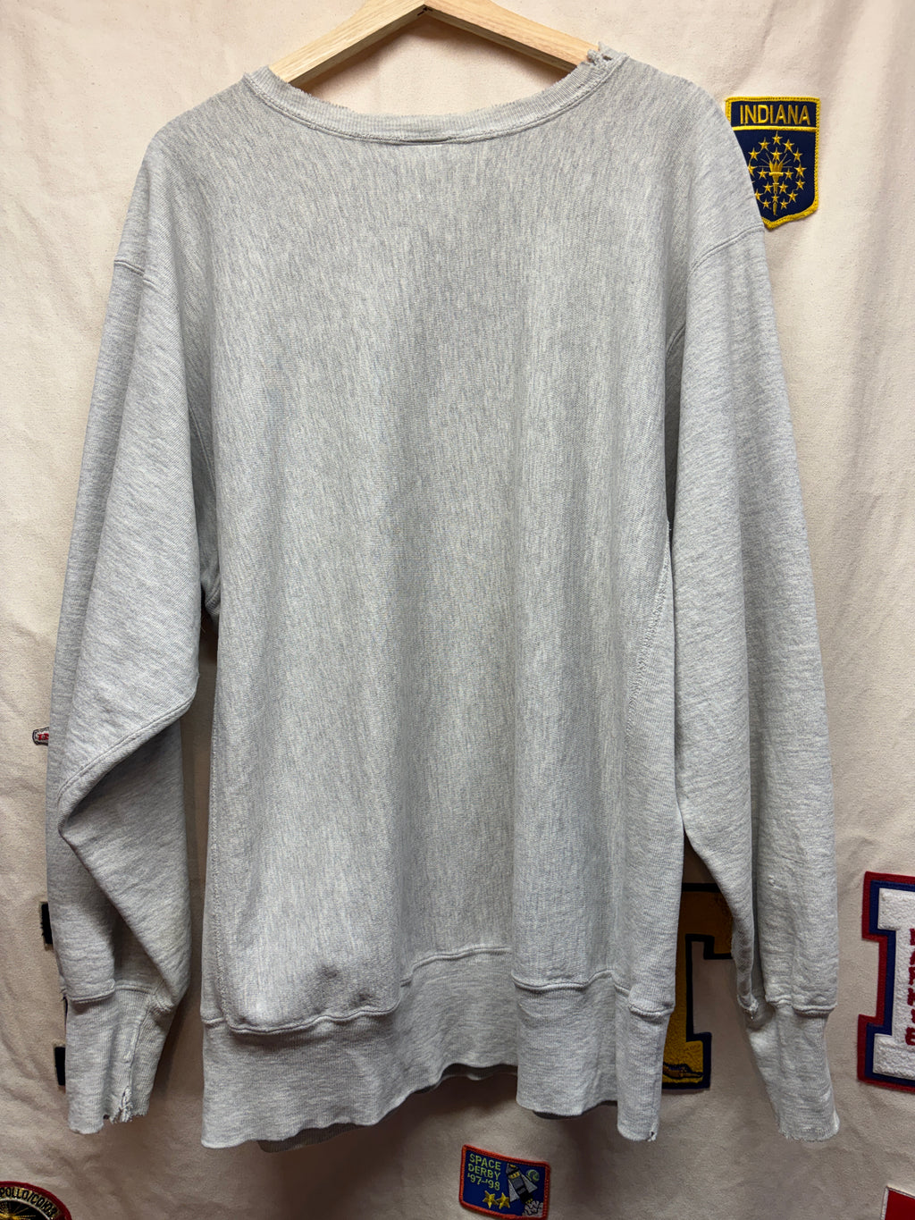 Vtg Indiana Hoosiers Champion Reverse Weave Crewneck: XXL