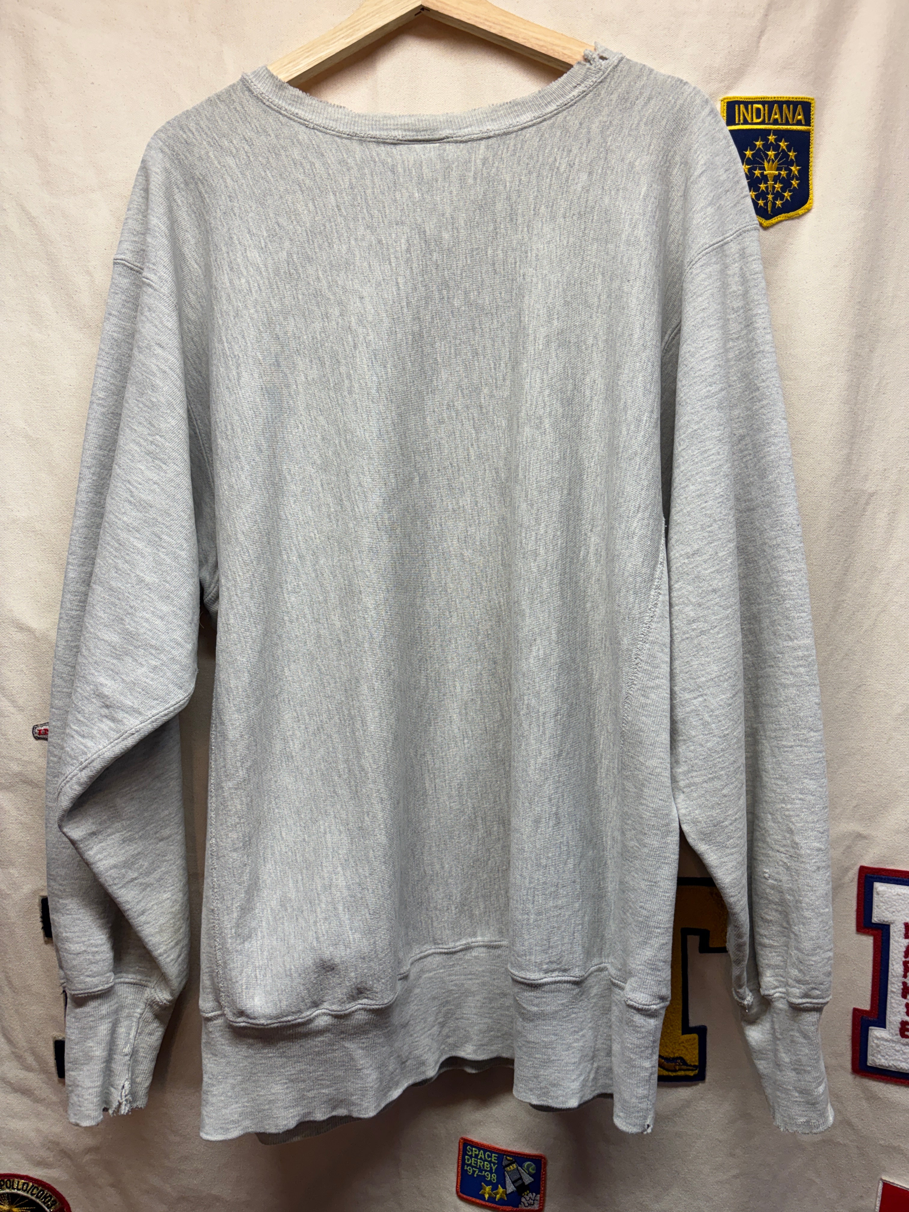 Vtg Indiana Hoosiers Champion Reverse Weave Crewneck: XXL