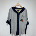 Vintage University of Notre Dame Fighting Irish Grey All Star Baseball Jersey Shirt: Large