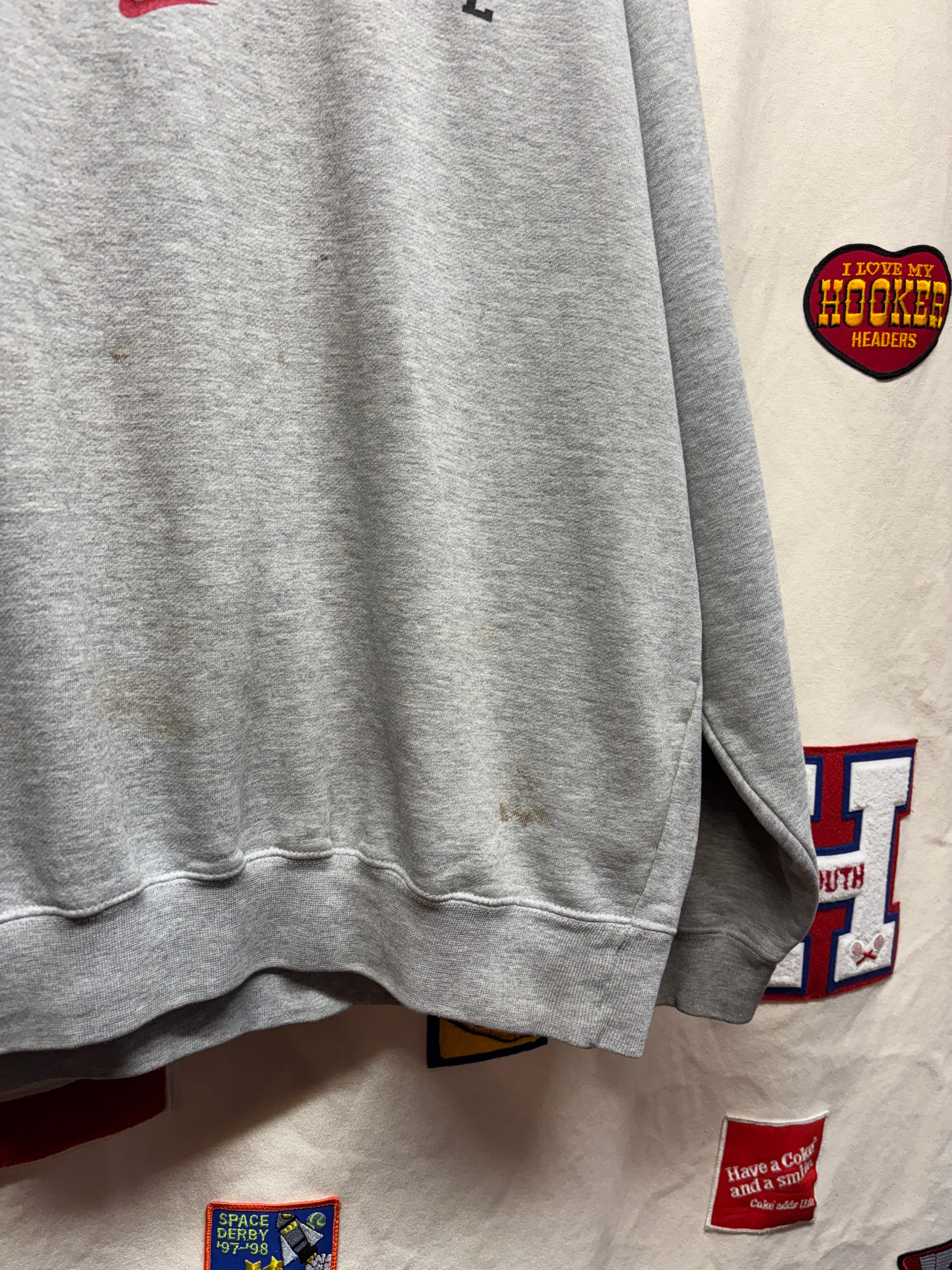 Vtg Indiana Hoosiers Team Nike Crewneck Sweatshirt: XL