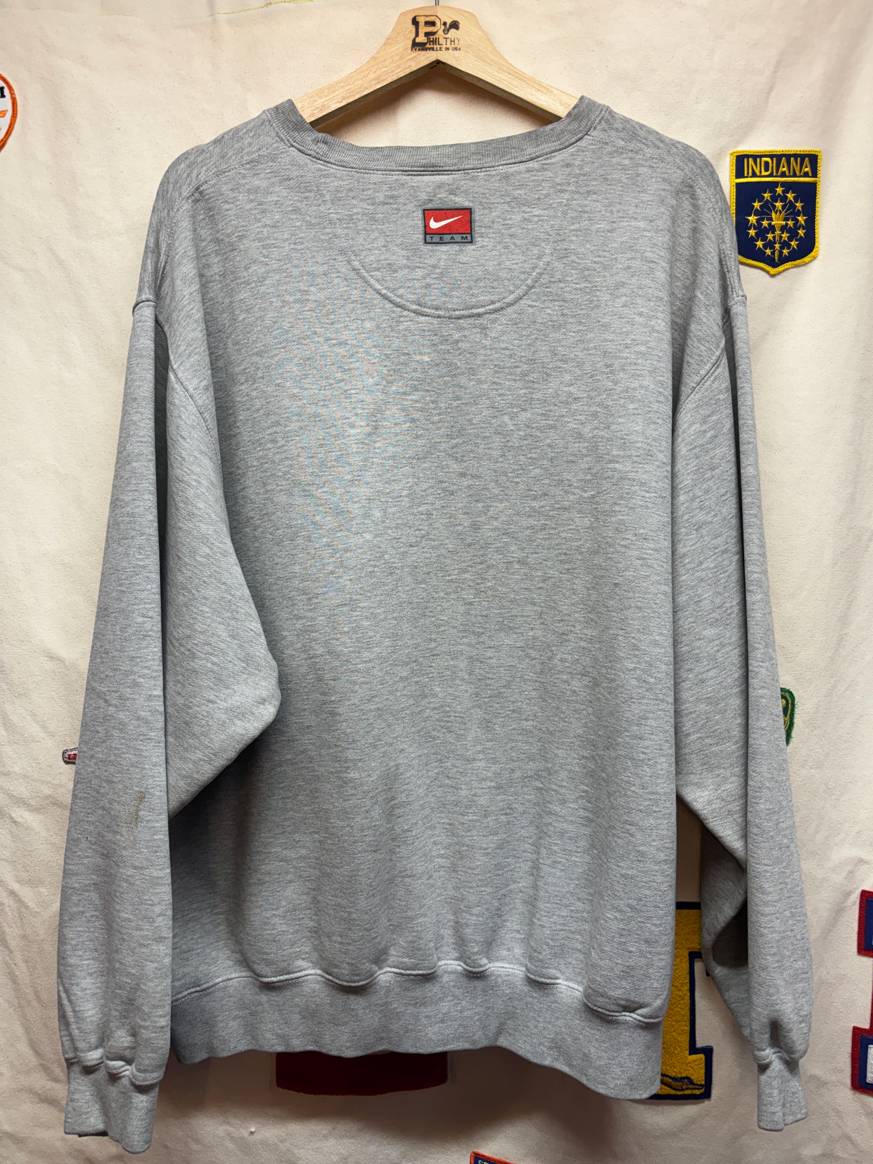 Vtg Indiana Hoosiers Team Nike Crewneck Sweatshirt: XL
