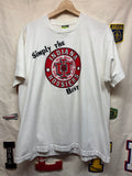 Vintage Indiana University IU Simply The Best White T-Shirt: XL