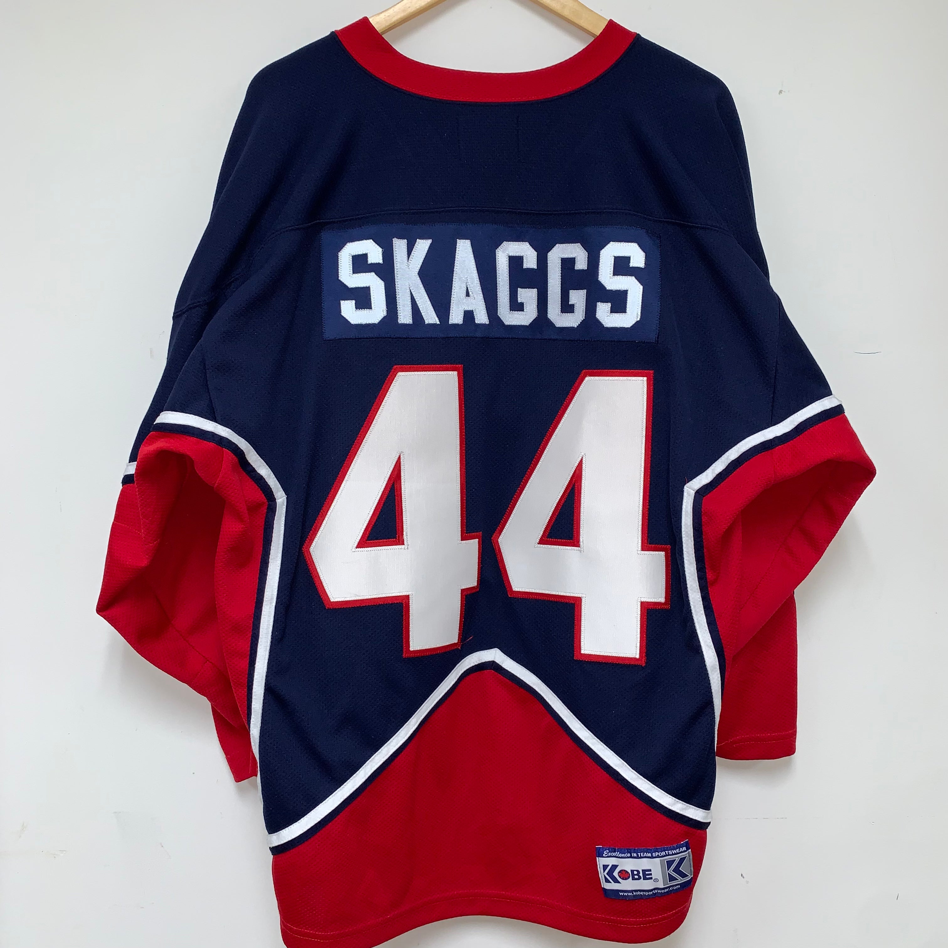 Vintage Dallas Alliance Bulldogs 44 Skaggs Kobe Hockey Jersey