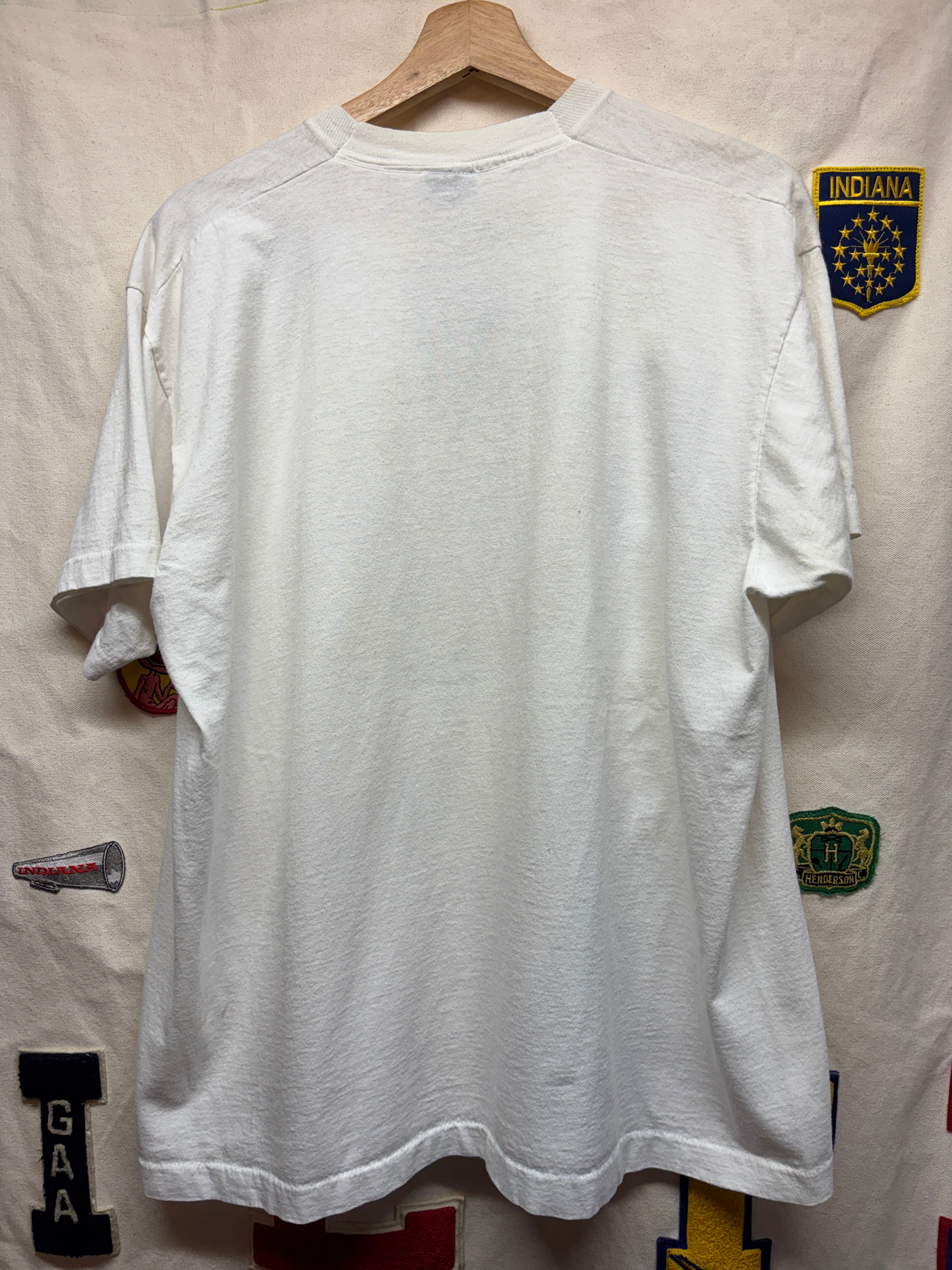 Vintage Indiana University IU Simply The Best White T-Shirt: XL