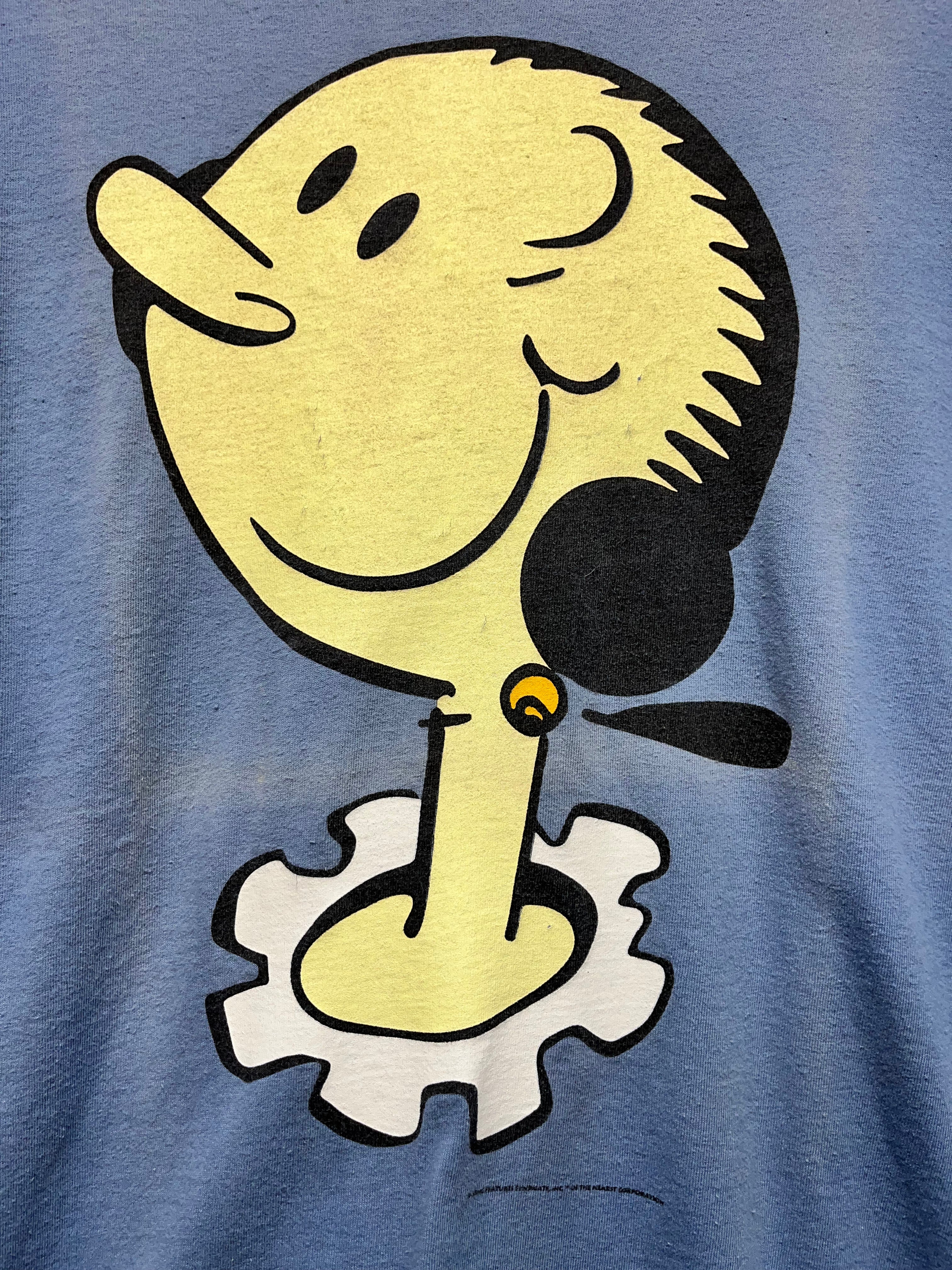 Vintage Olive Oyl Popeye Big Face Tv Show Graphique De France Blue T-Shirt: Large