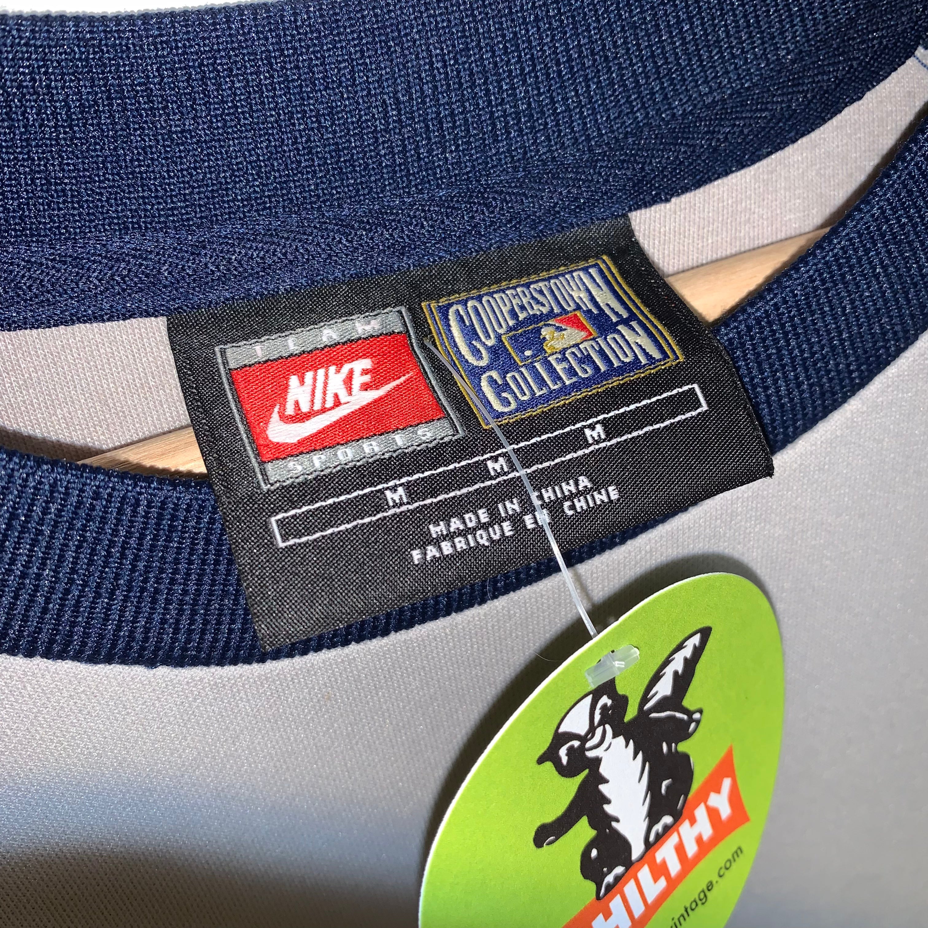 Vintage New York Yankees Don Mattingly Nike Cooperstown Longsleeve Jersey Shirt: Medium