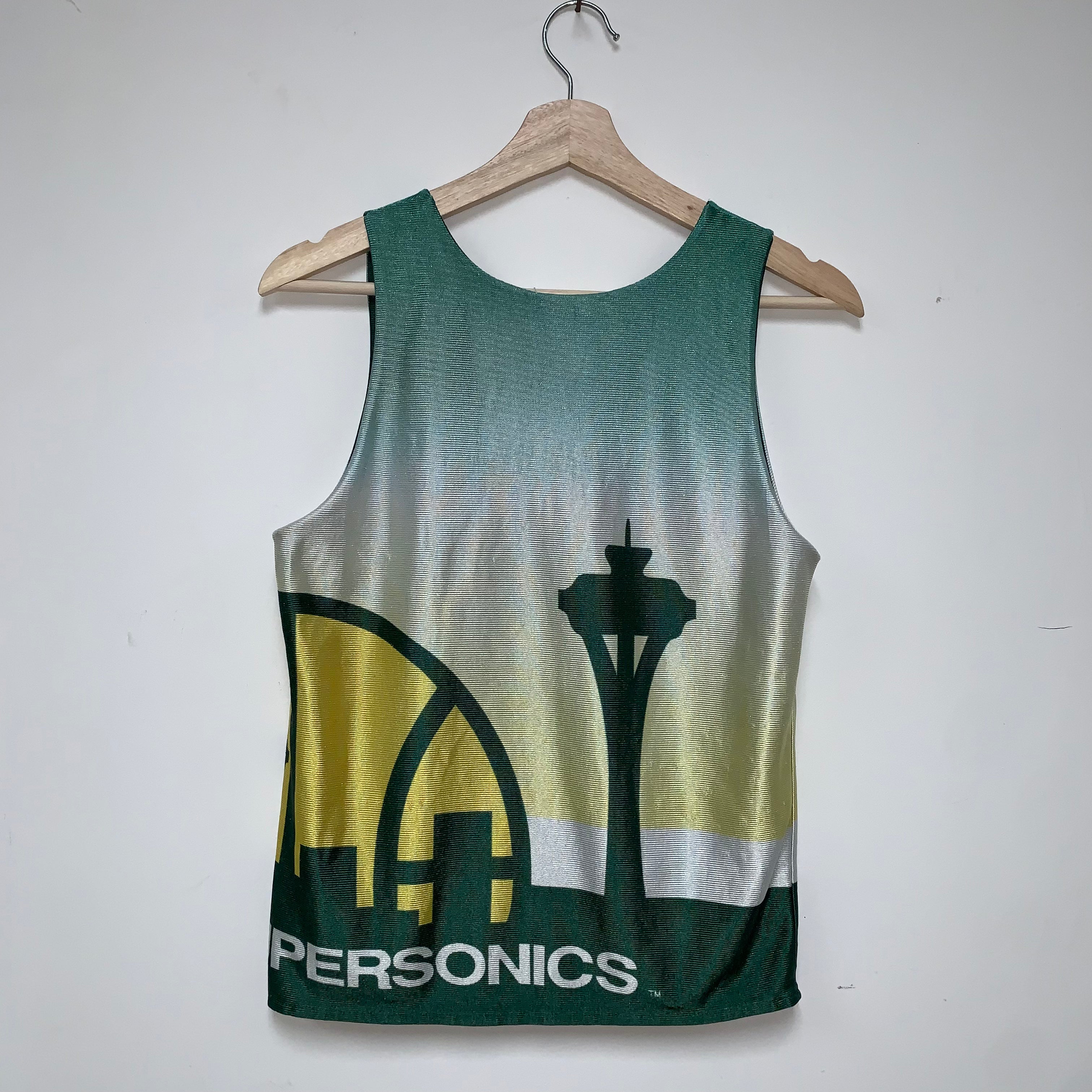 Vintage Seattle Supersonics Starter NBA Reversible Tank Top Jersey: Small