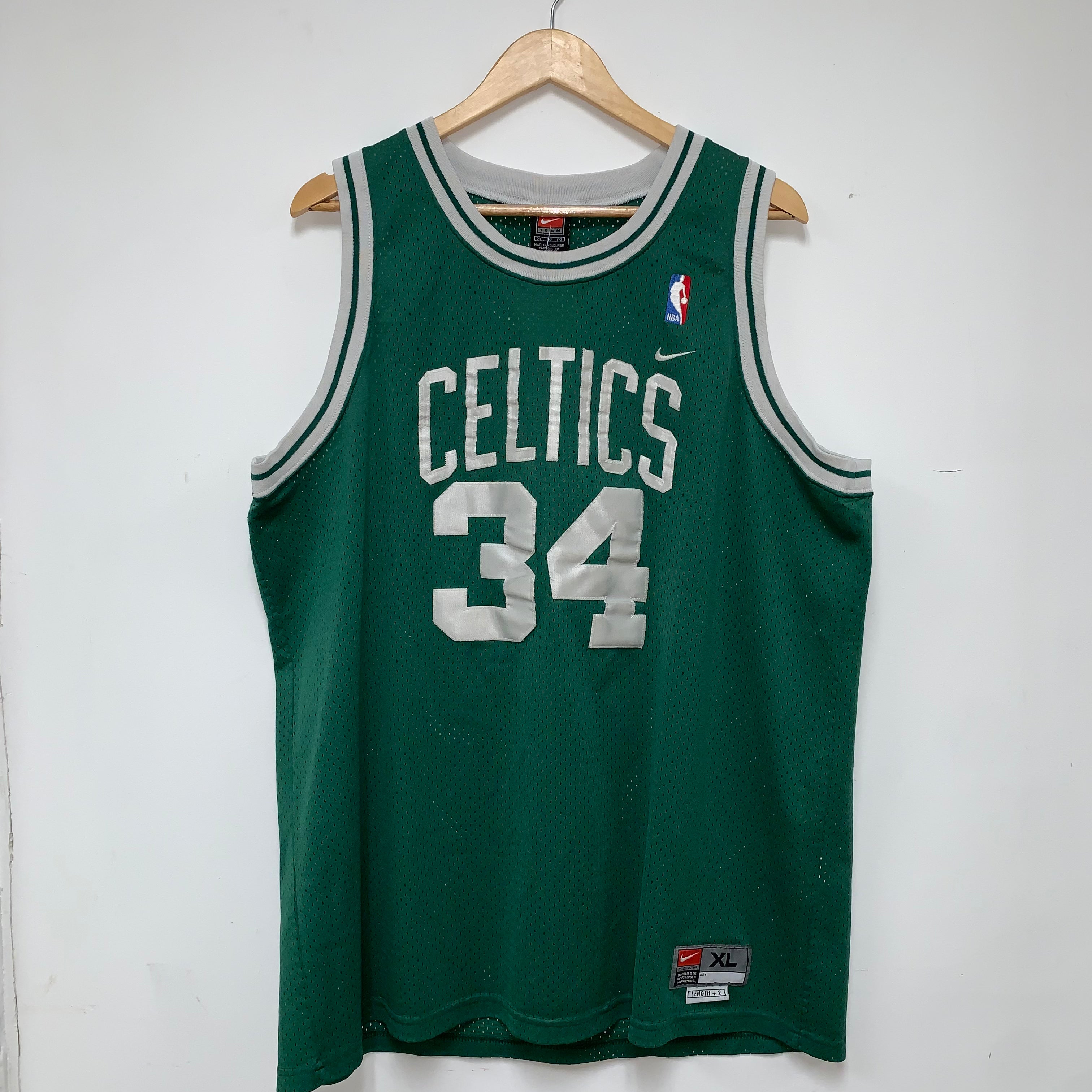 Vintage Boston Celtics Paul Pierce 34 Nike Team NBA Basketball Jersey: XL