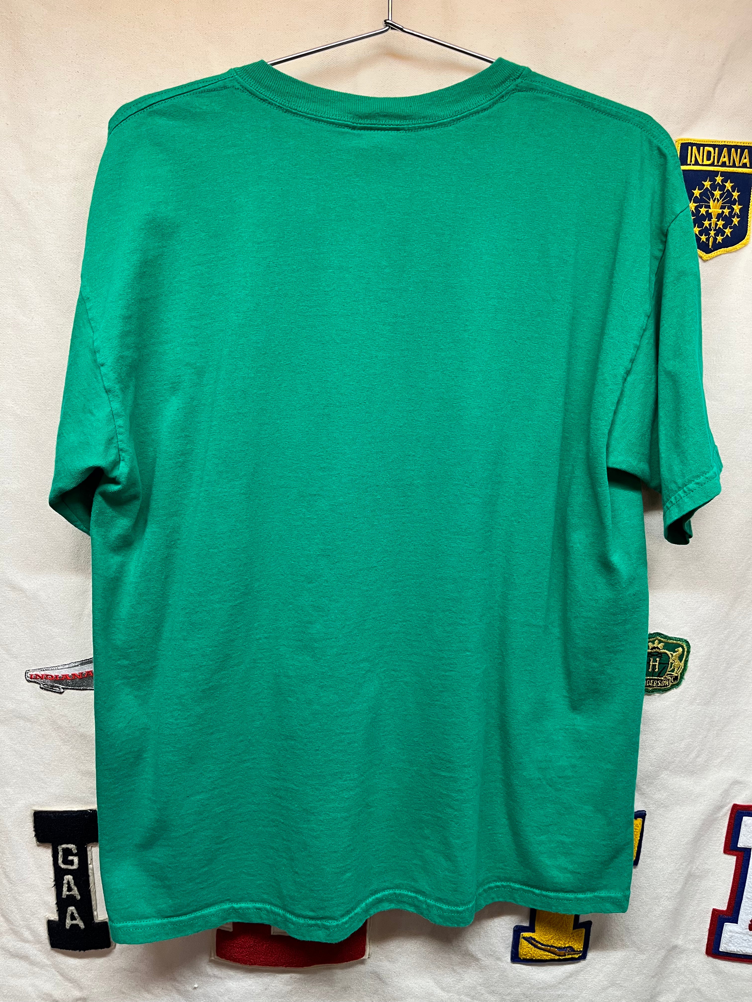 Vintage King of the Hill Will Work for Beer Dale Gribble Mike Judge Fox Green T-Shirt: Large