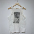 Vintage Atlantis Club Med Playa Blanca White Tank Top: Medium