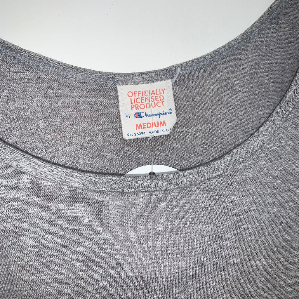 Vintage Indiana University IU Crest Grey Champion Tank Top: Medium