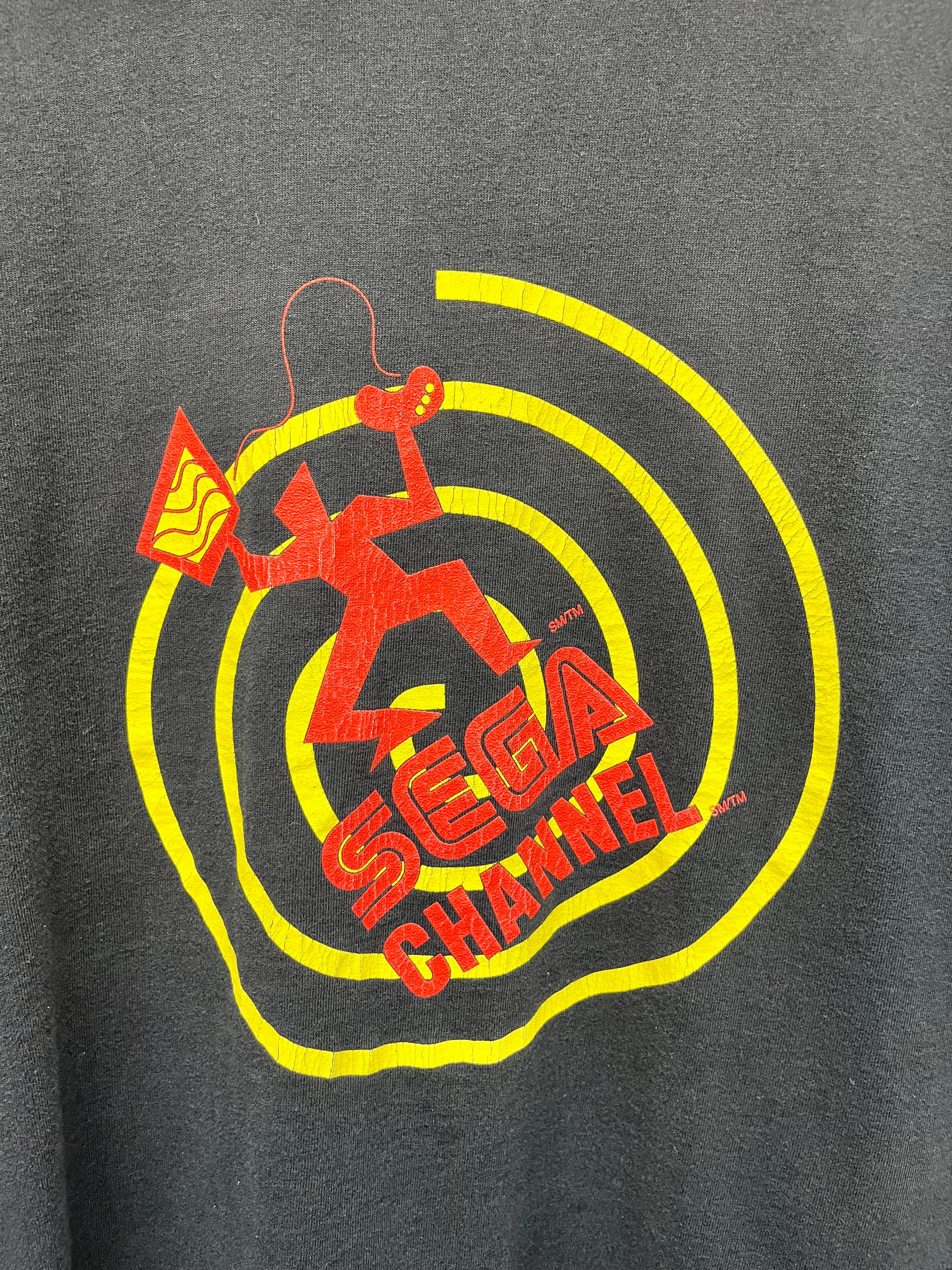 Vintage Sega Channel Video Game 1994 "Stop Just Watching TV" T-Shirt: XL
