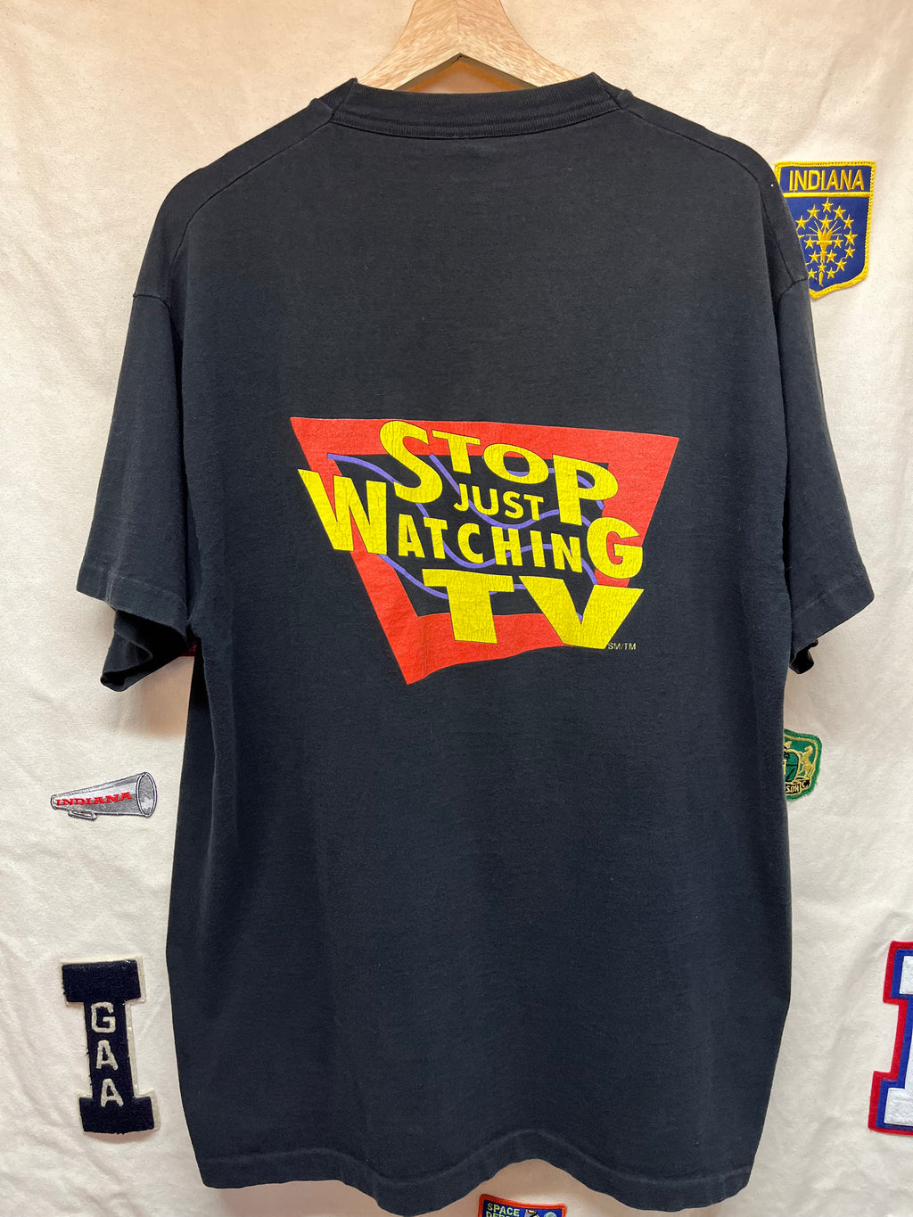 Vintage Sega Channel Video Game 1994 "Stop Just Watching TV" T-Shirt: XL