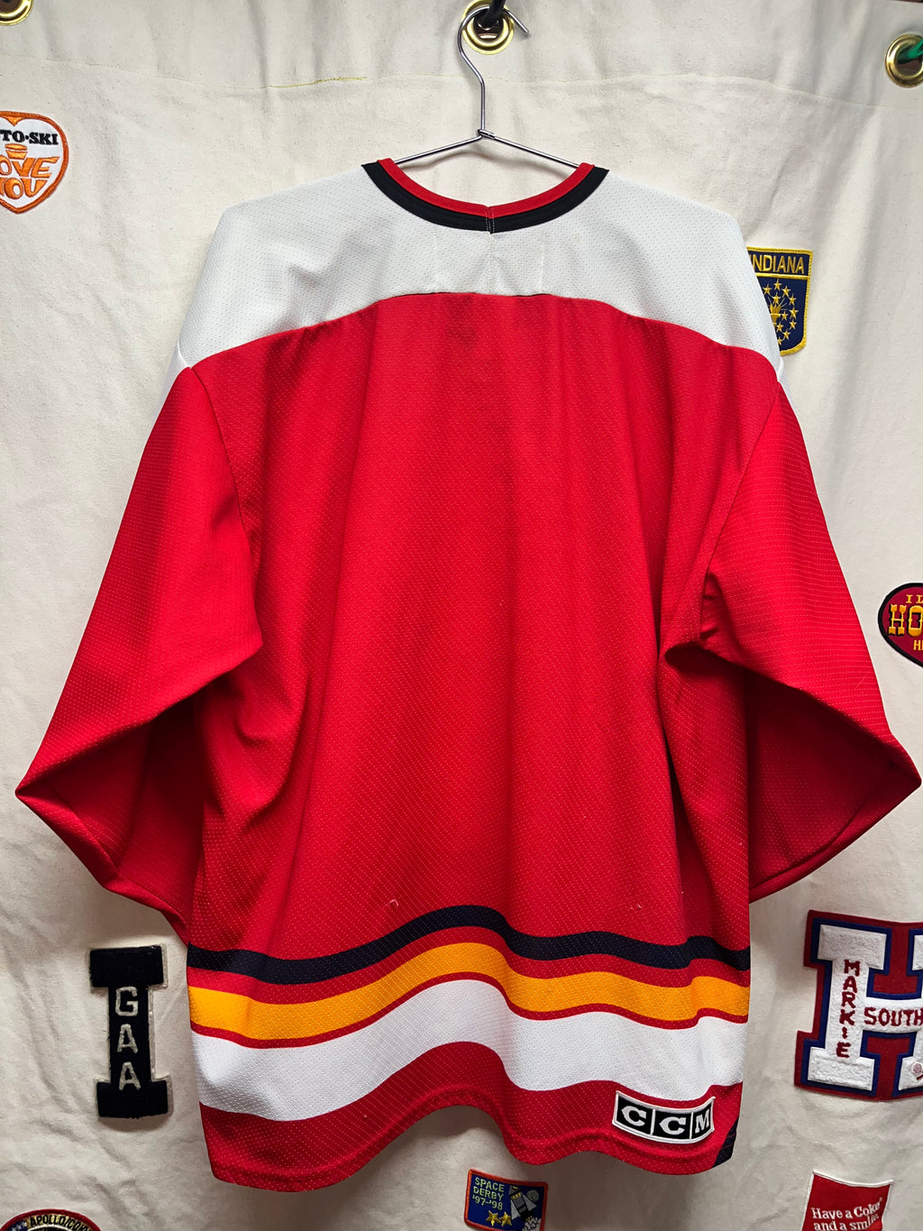 Vintage CCM Calgary Flames Canada Hockey Jersey XL