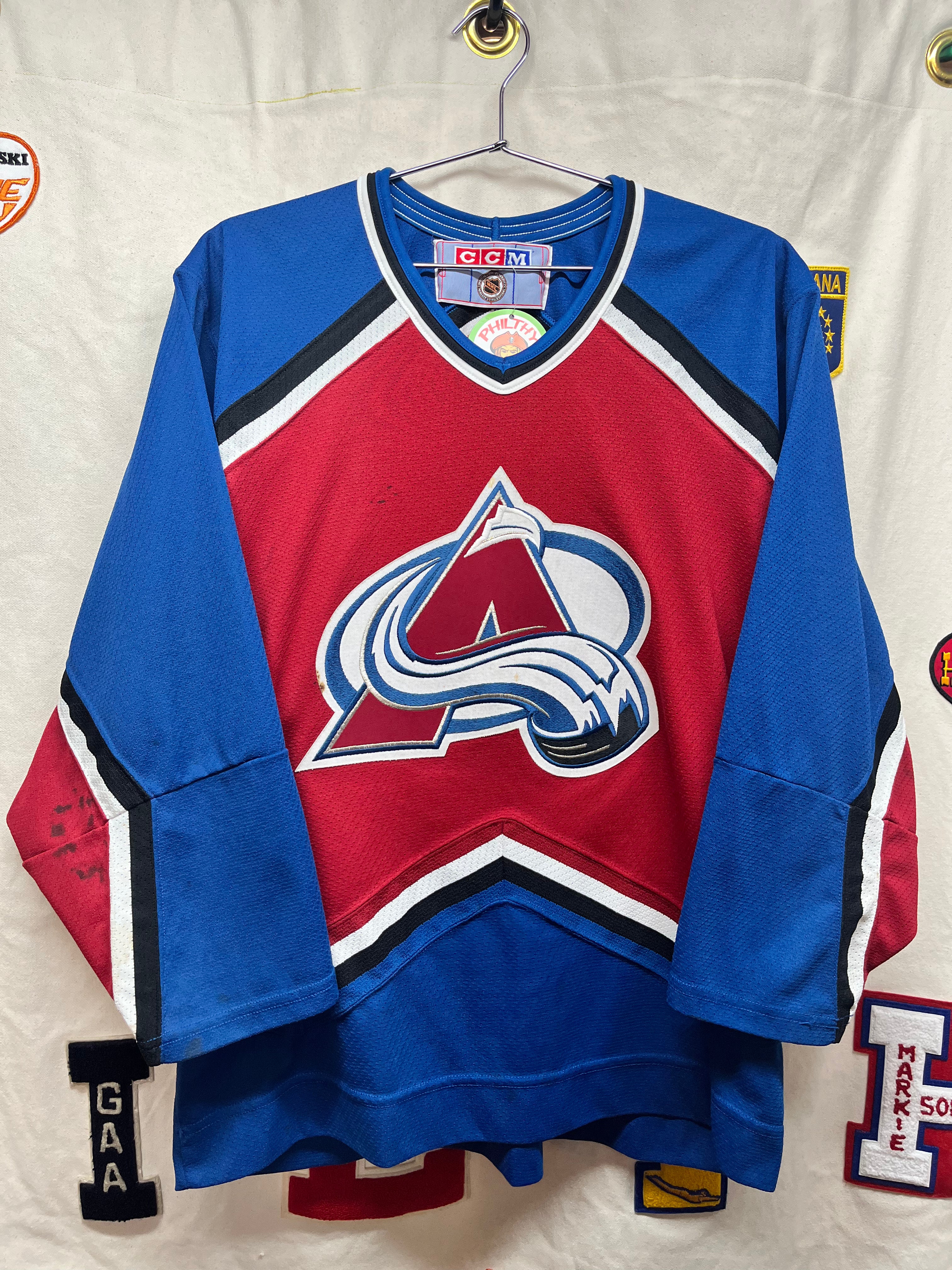 Vintage CCM Colorado Avalanche Hockey Jersey Medium