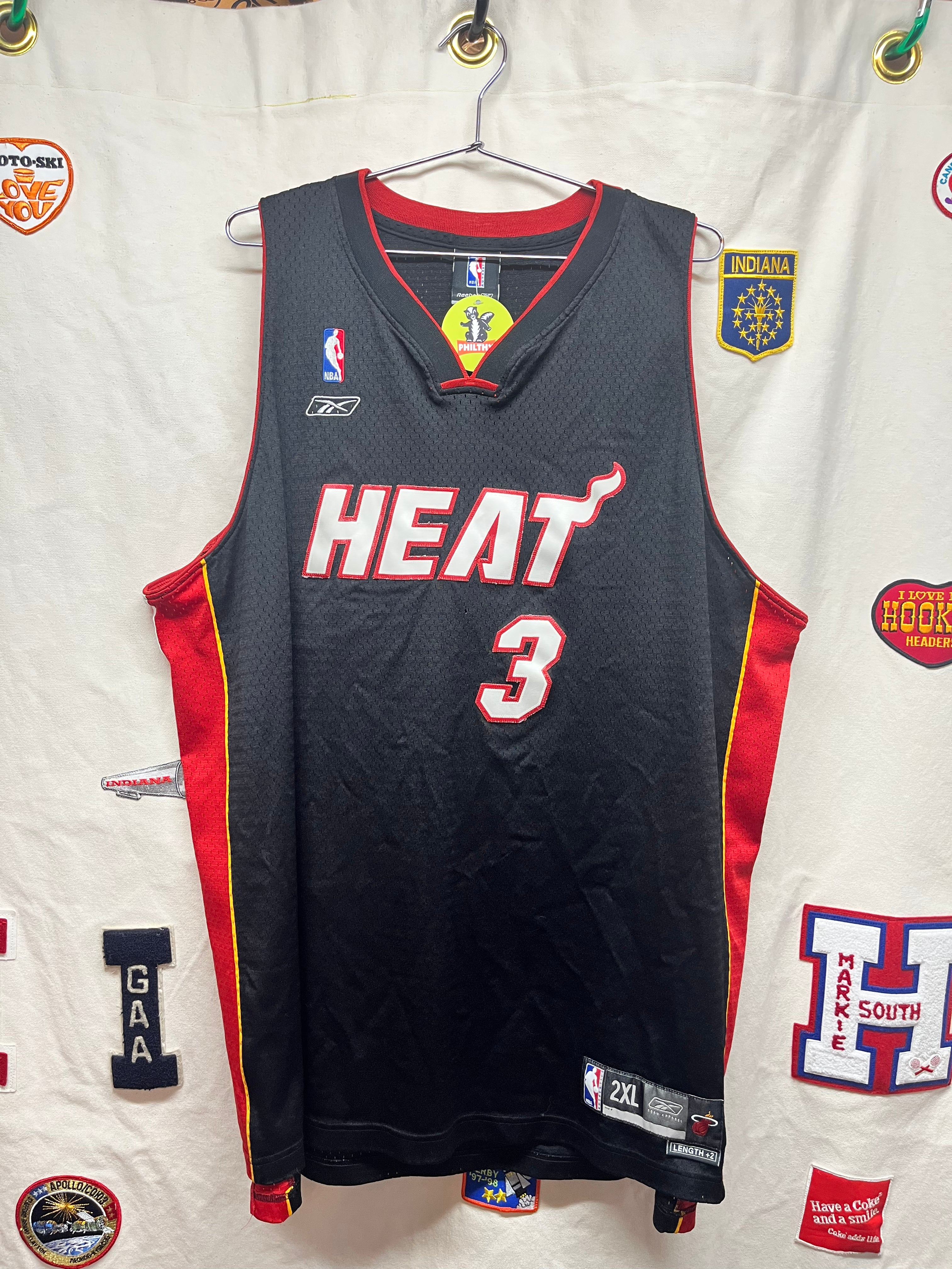 Vintage Reebok Dwayne Wade Miami heat Jersey XXL