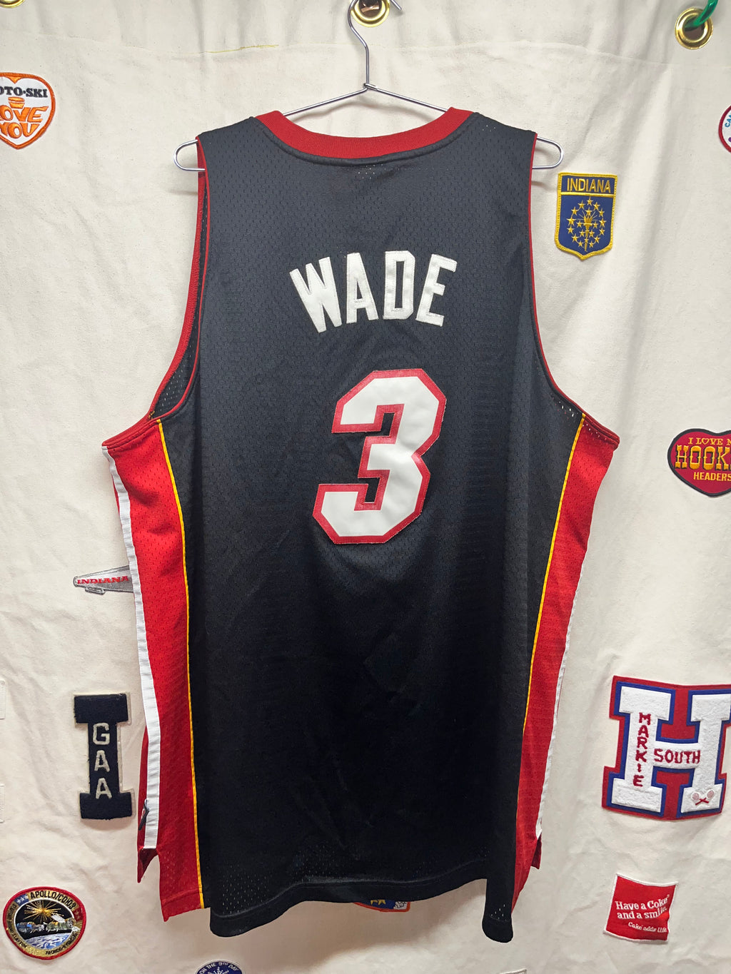 Vintage Reebok Dwayne Wade Miami heat Jersey XXL