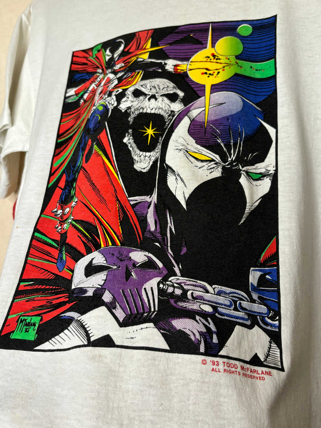 Vintage Spawn Marvel Comics Todd McFarland 1993 T-shirt: Medium