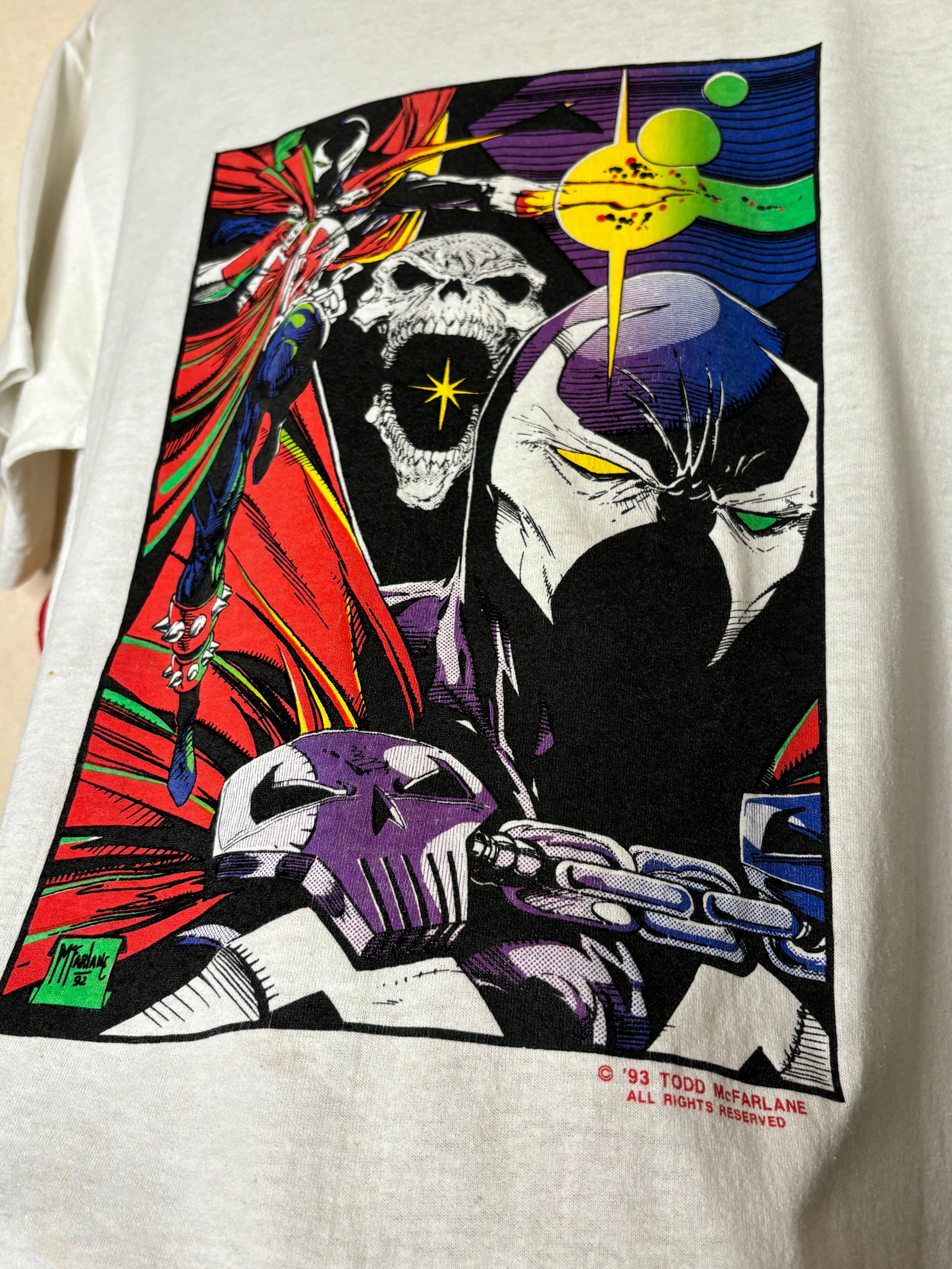 Vintage Spawn Marvel Comics Todd McFarland 1993 T-shirt: Medium