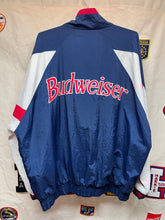 Load image into Gallery viewer, Vintage Budweiser Beer Pro Player Windbreaker Zip-Up Nylon Jacket: XL
