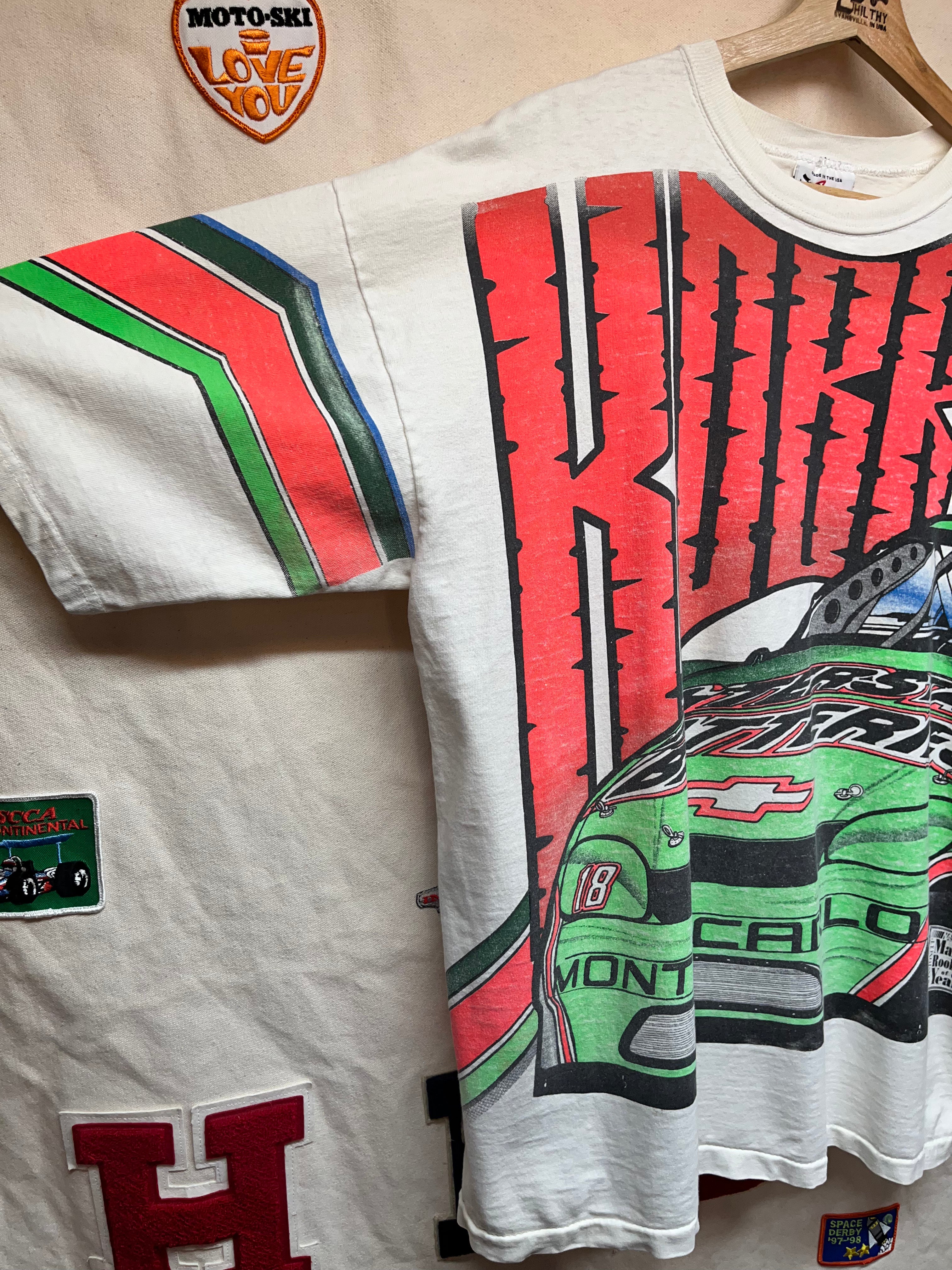 Vintage Bobby Labonte All Over Print Motorsport Traditions 1996 NASCAR Rookie T-Shirt: Large