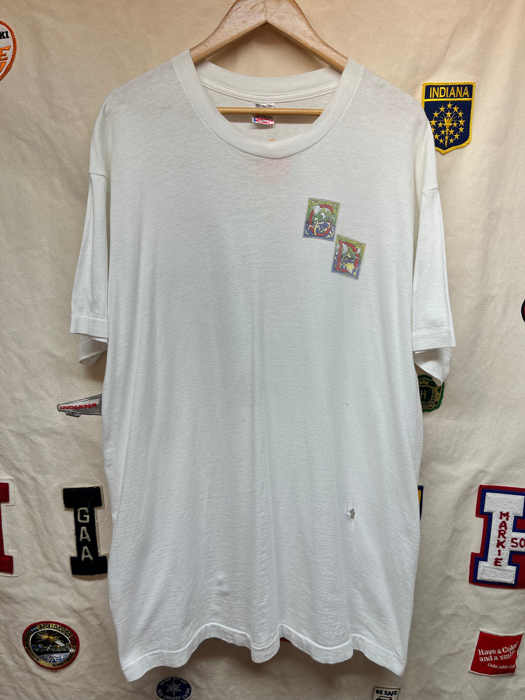 Vintage 1994 Grateful Dead Stained Glass Fairy Summer Tour White T-Shirt: XL