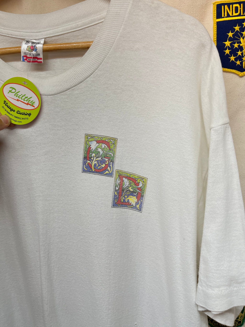 Vintage 1994 Grateful Dead Stained Glass Fairy Summer Tour White T-Shirt: XL