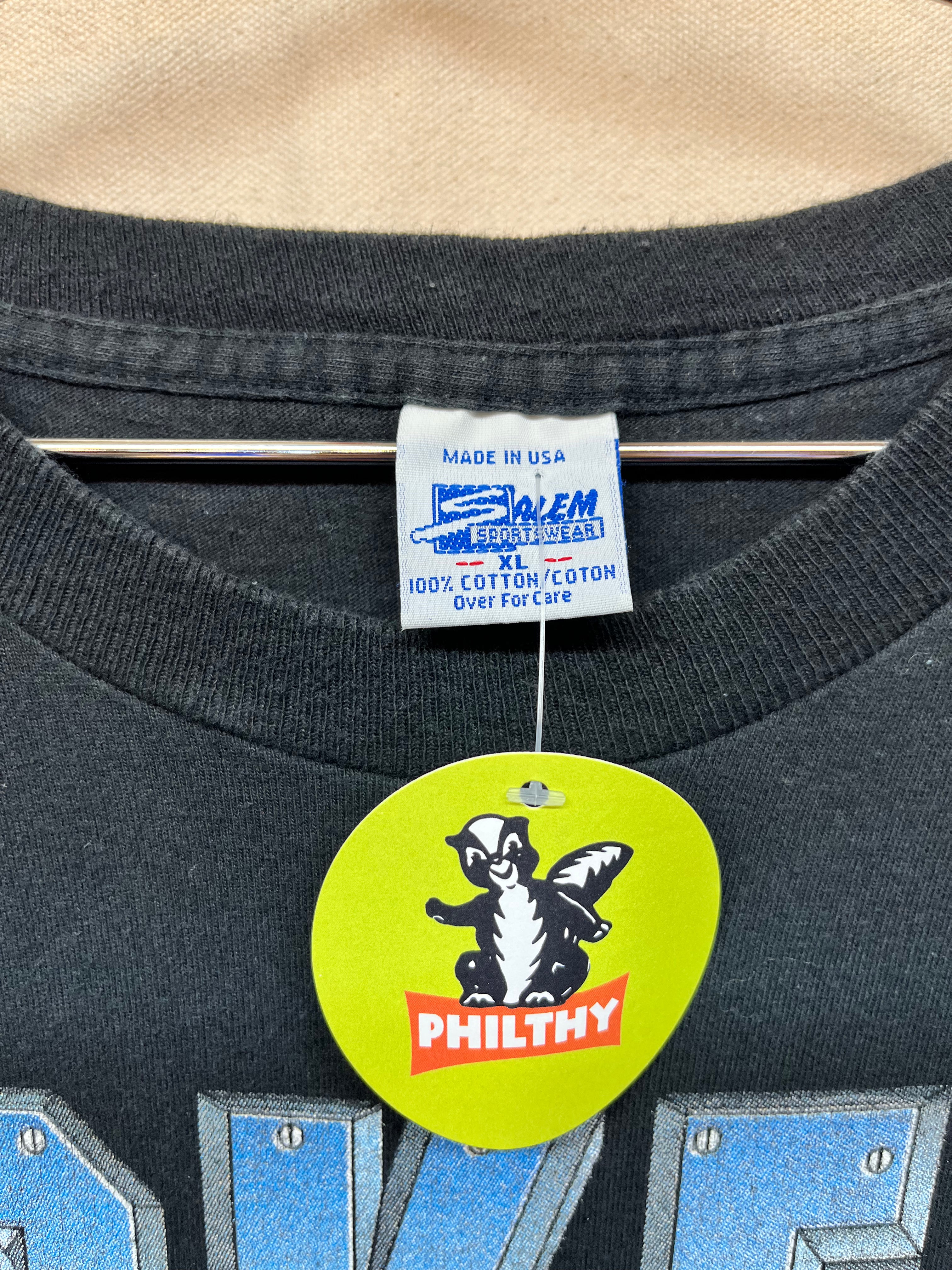 Vintage Cal Ripken Baltimore Orioles Salem Sportswear MLB Baseball Rap Black T-Shirt: XL