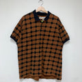Vintage Nike Shadow Plaid 90's Golf Polo Shirt: XL