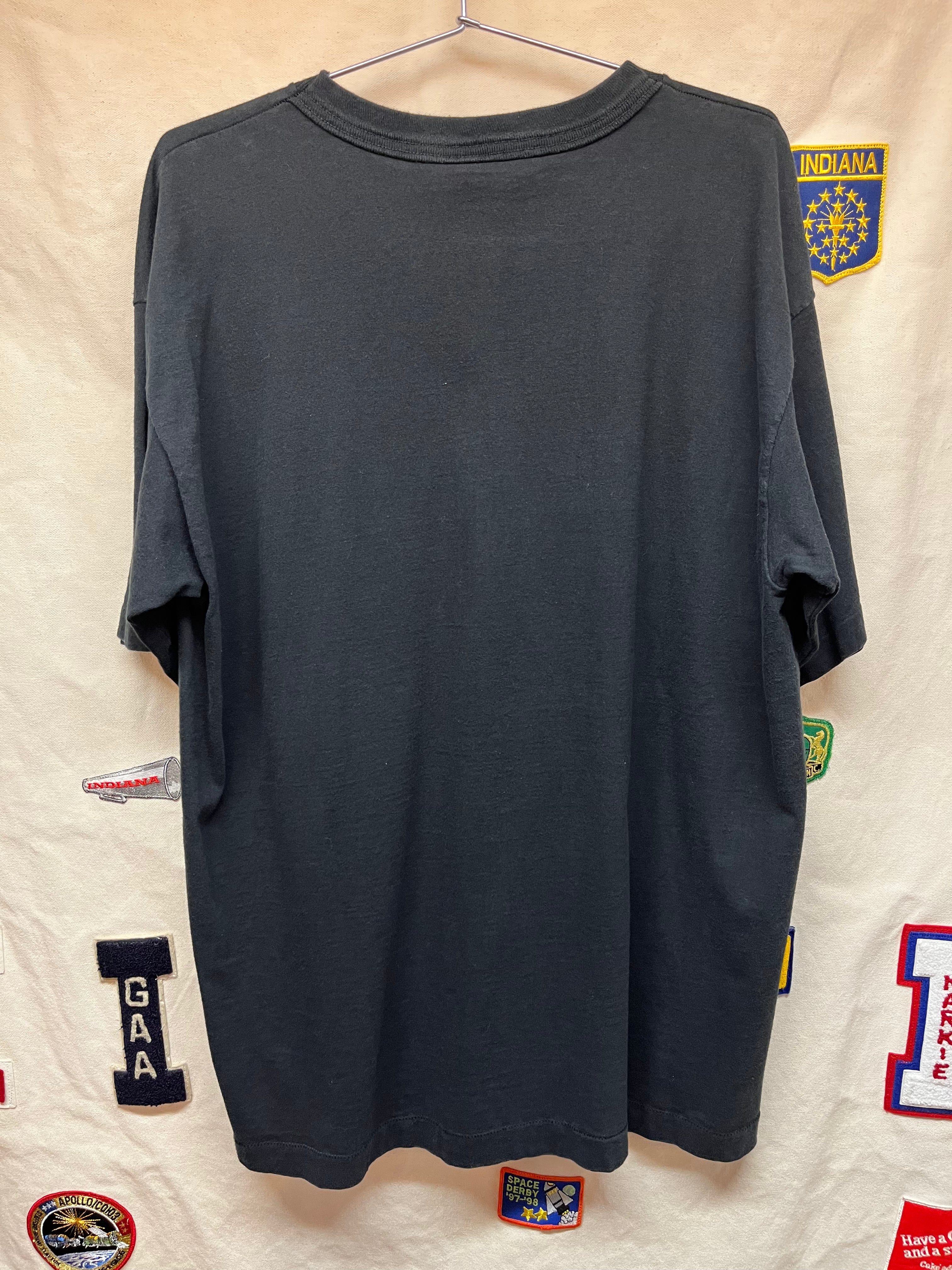 Vintage Cal Ripken Baltimore Orioles Salem Sportswear MLB Baseball Rap Black T-Shirt: XL