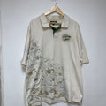 Vintage Ecko Unltd Cash Money Y2K White Polo Shirt: XXL