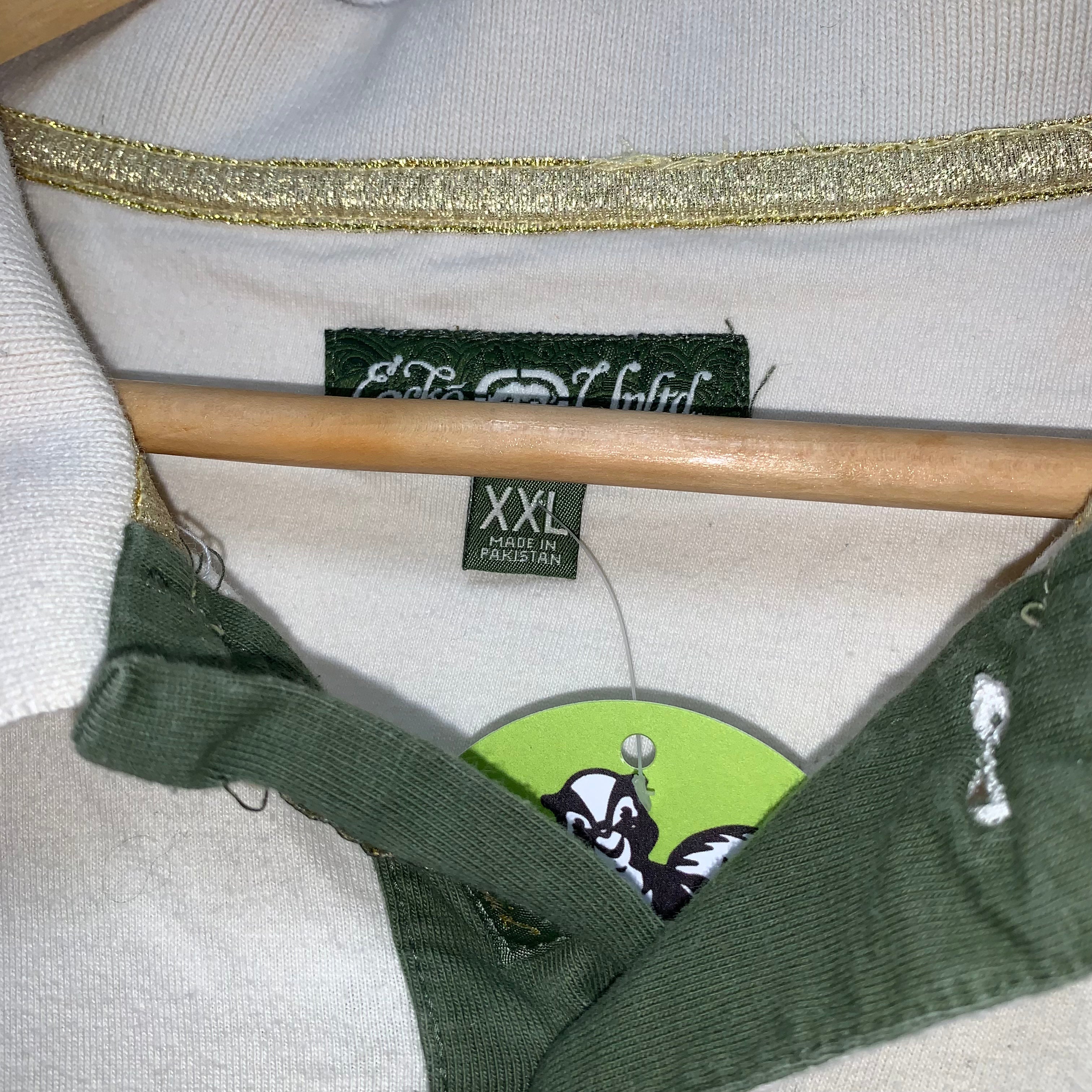 Vintage Ecko Unltd Cash Money Y2K White Polo Shirt: XXL