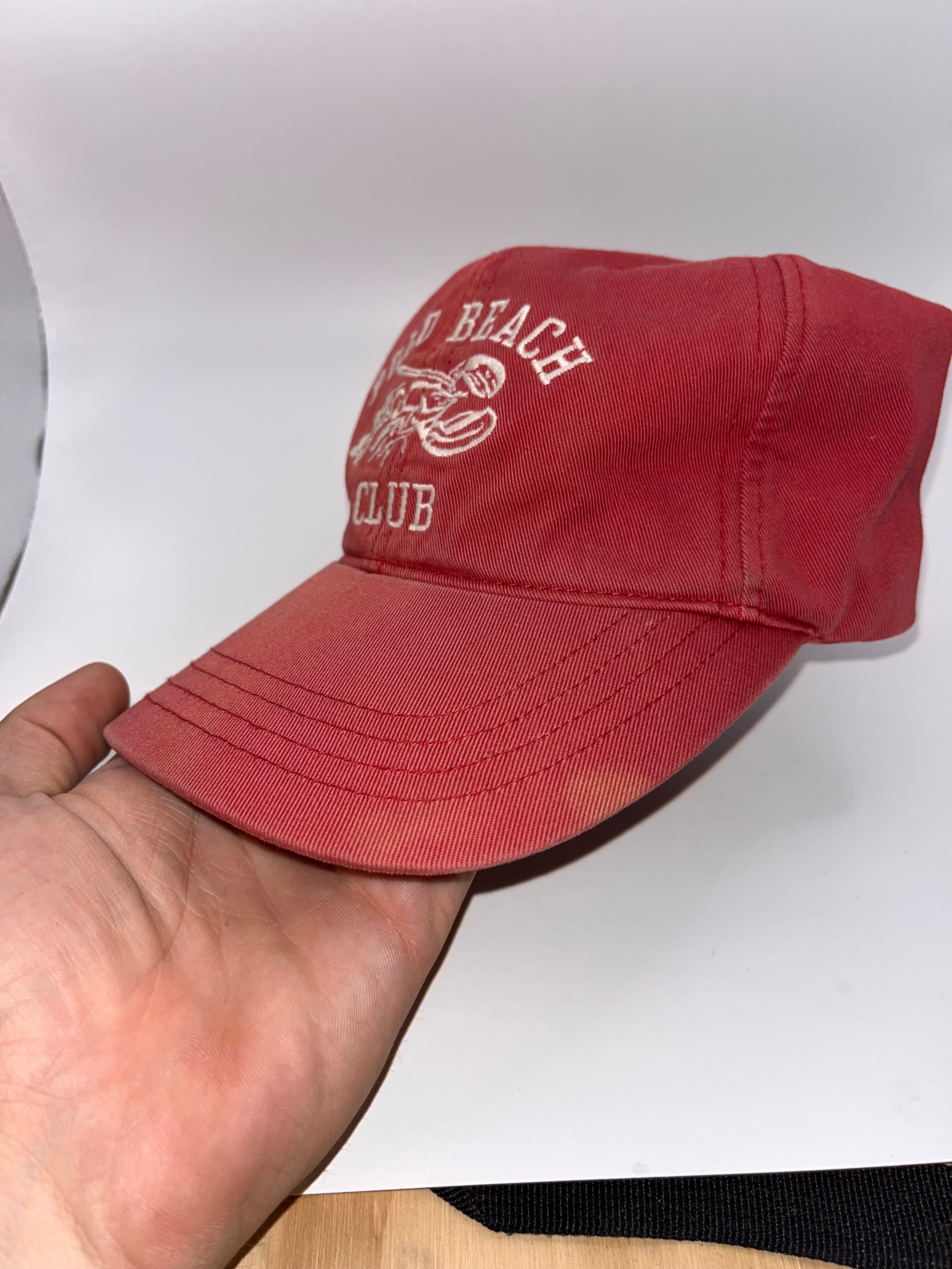 Vintage Polo Ralph Lauren Beach Club Red Lobster 67 Strapback Hat