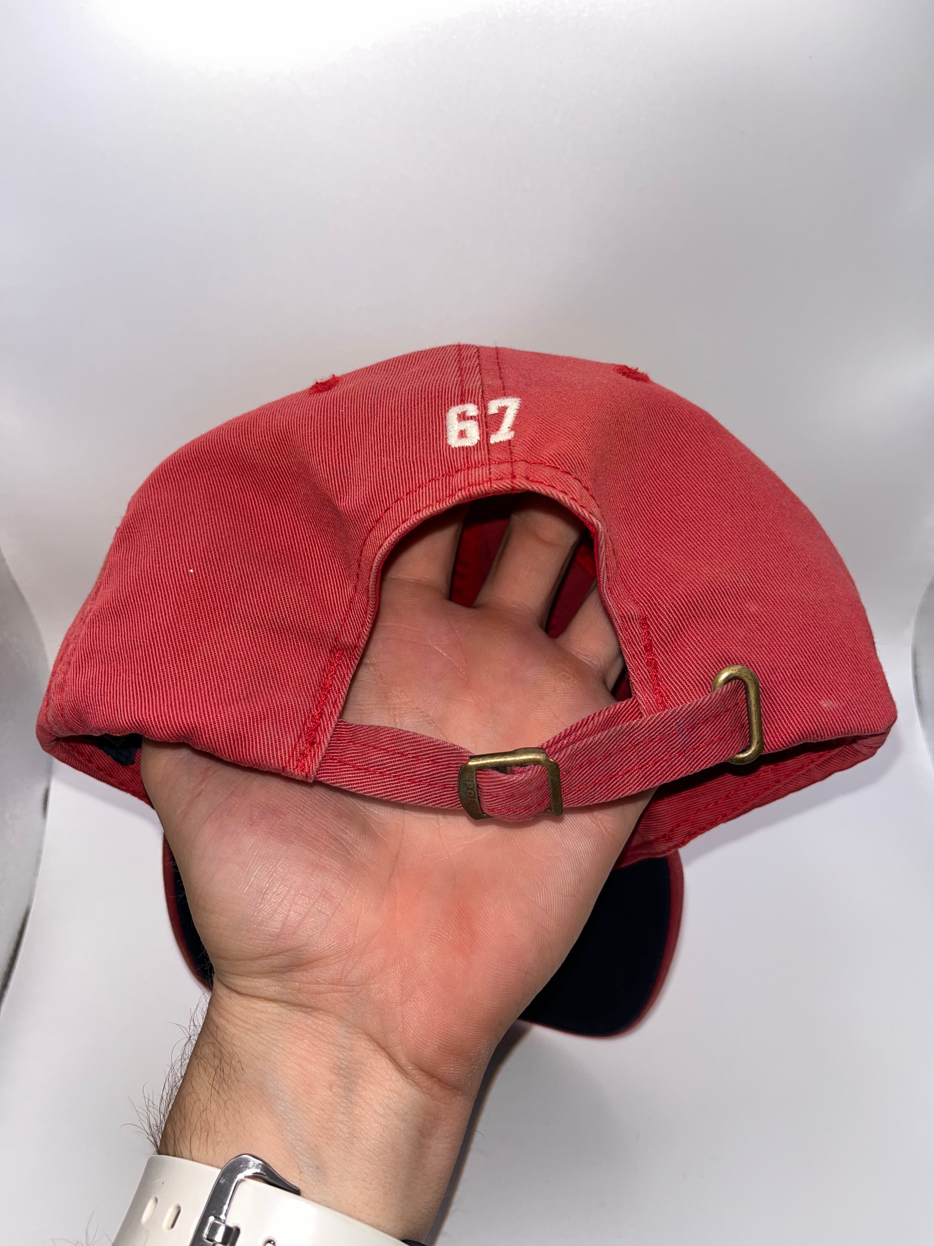 Vintage Polo Ralph Lauren Beach Club Red Lobster 67 Strapback Hat