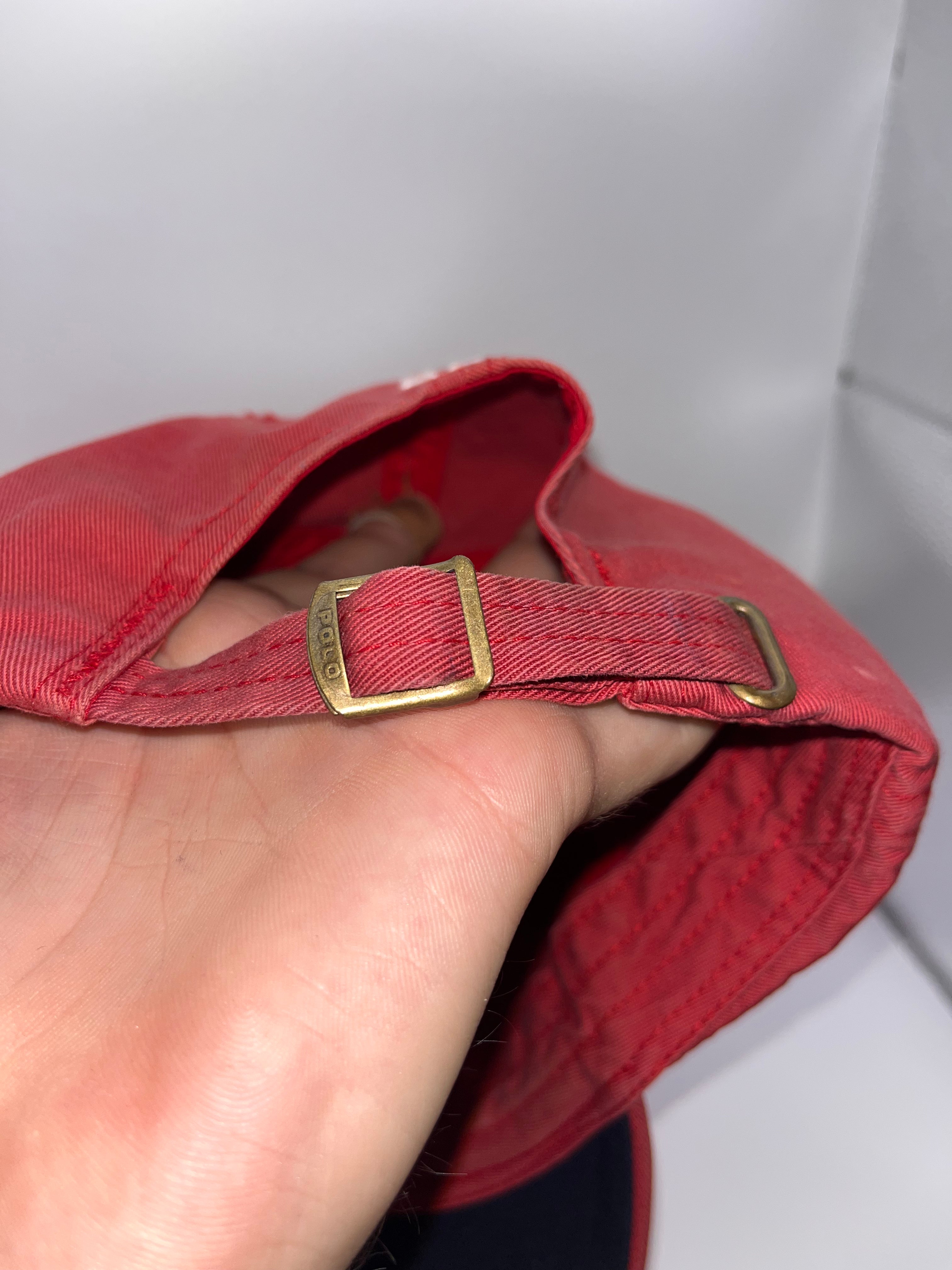 Vintage Polo Ralph Lauren Beach Club Red Lobster 67 Strapback Hat