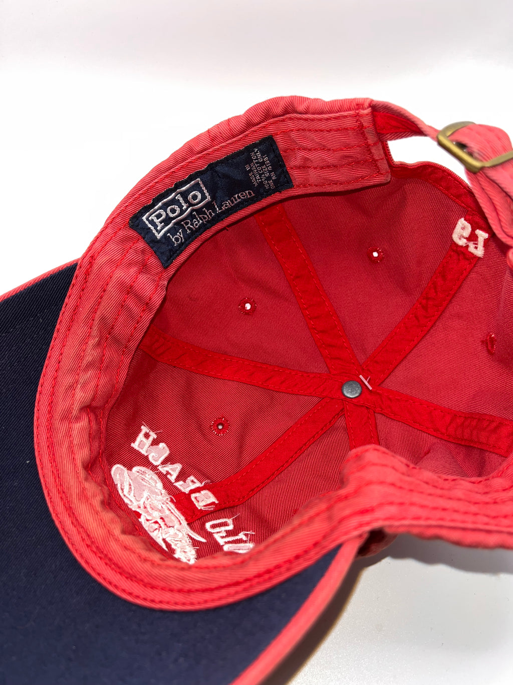Vintage Polo Ralph Lauren Beach Club Red Lobster 67 Strapback Hat