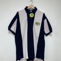 Vintage University of Notre Dame Fighting Irish Dynasty Stripe Polo Shirt: XL