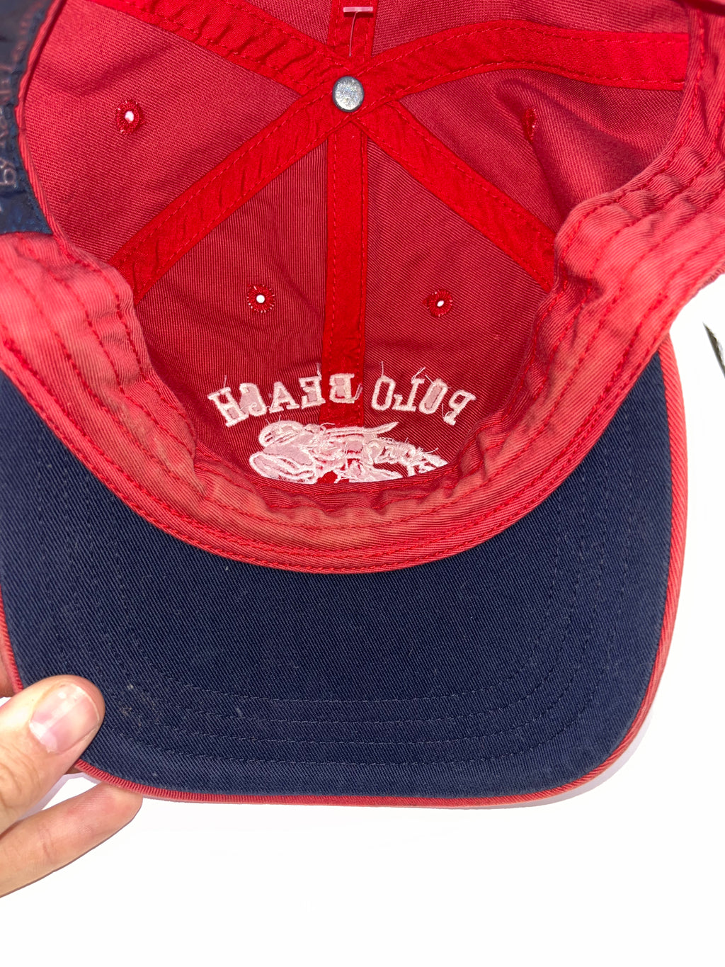 Vintage Polo Ralph Lauren Beach Club Red Lobster 67 Strapback Hat