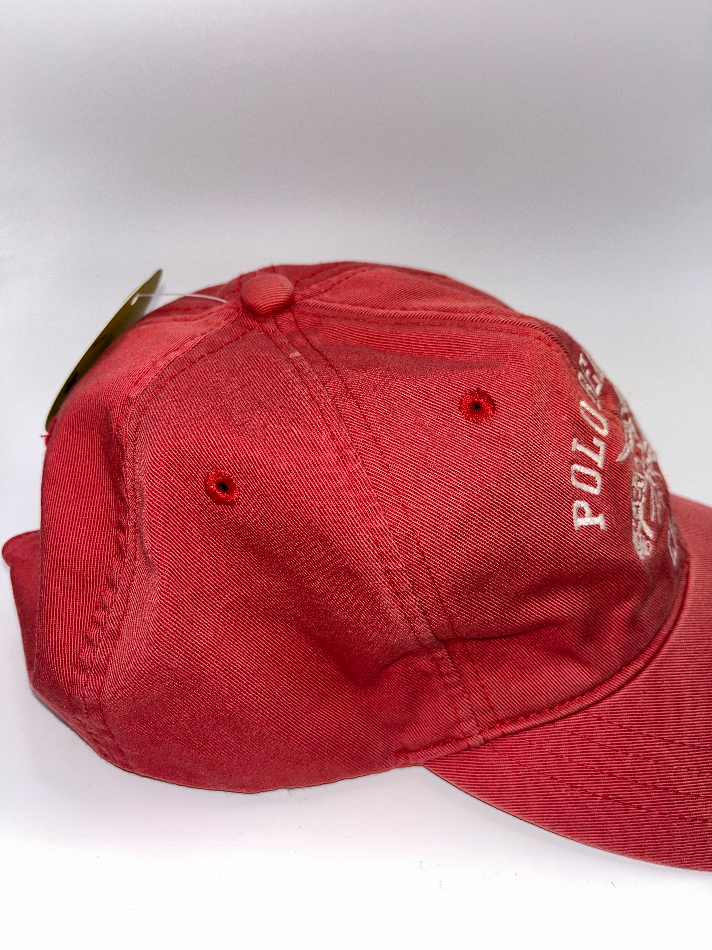 Vintage Polo Ralph Lauren Beach Club Red Lobster 67 Strapback Hat