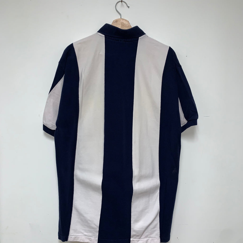 Vintage University of Notre Dame Fighting Irish Dynasty Stripe Polo Shirt: XL